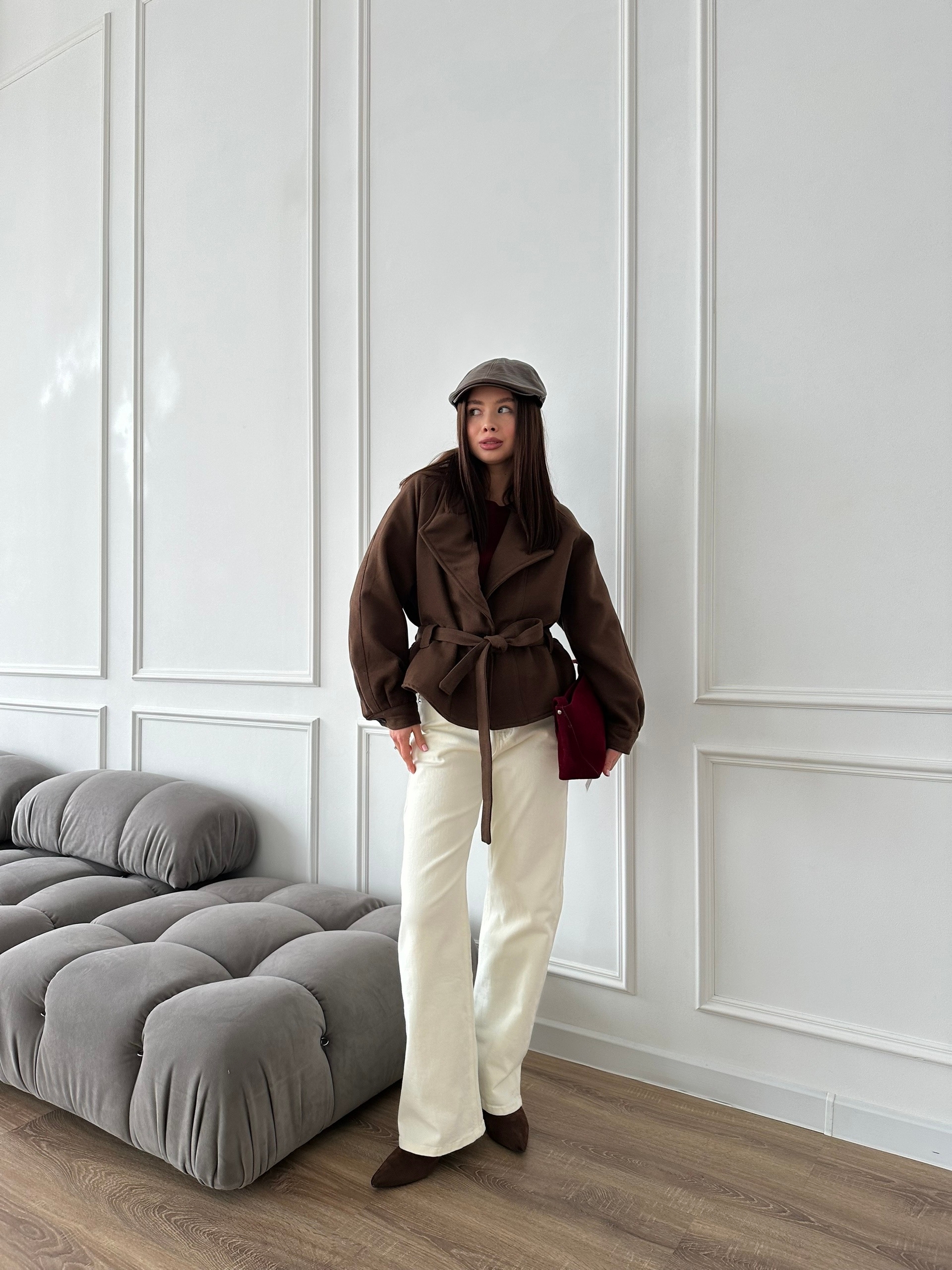 Пальто короткое 8859 XLDIAN