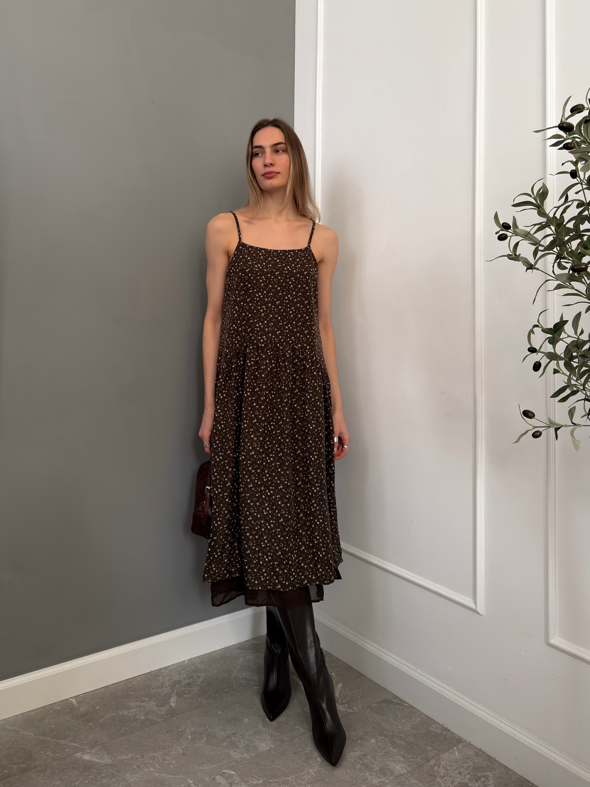 Сарафан Nice цветочный принт D9767