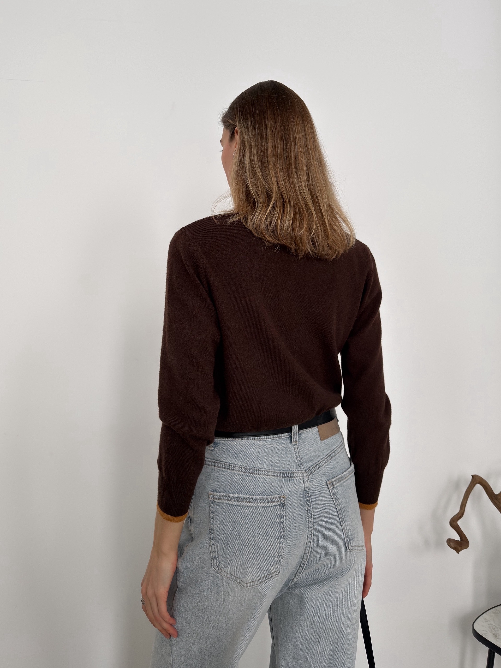 Джемпер 5195 цвет ворот сердечко