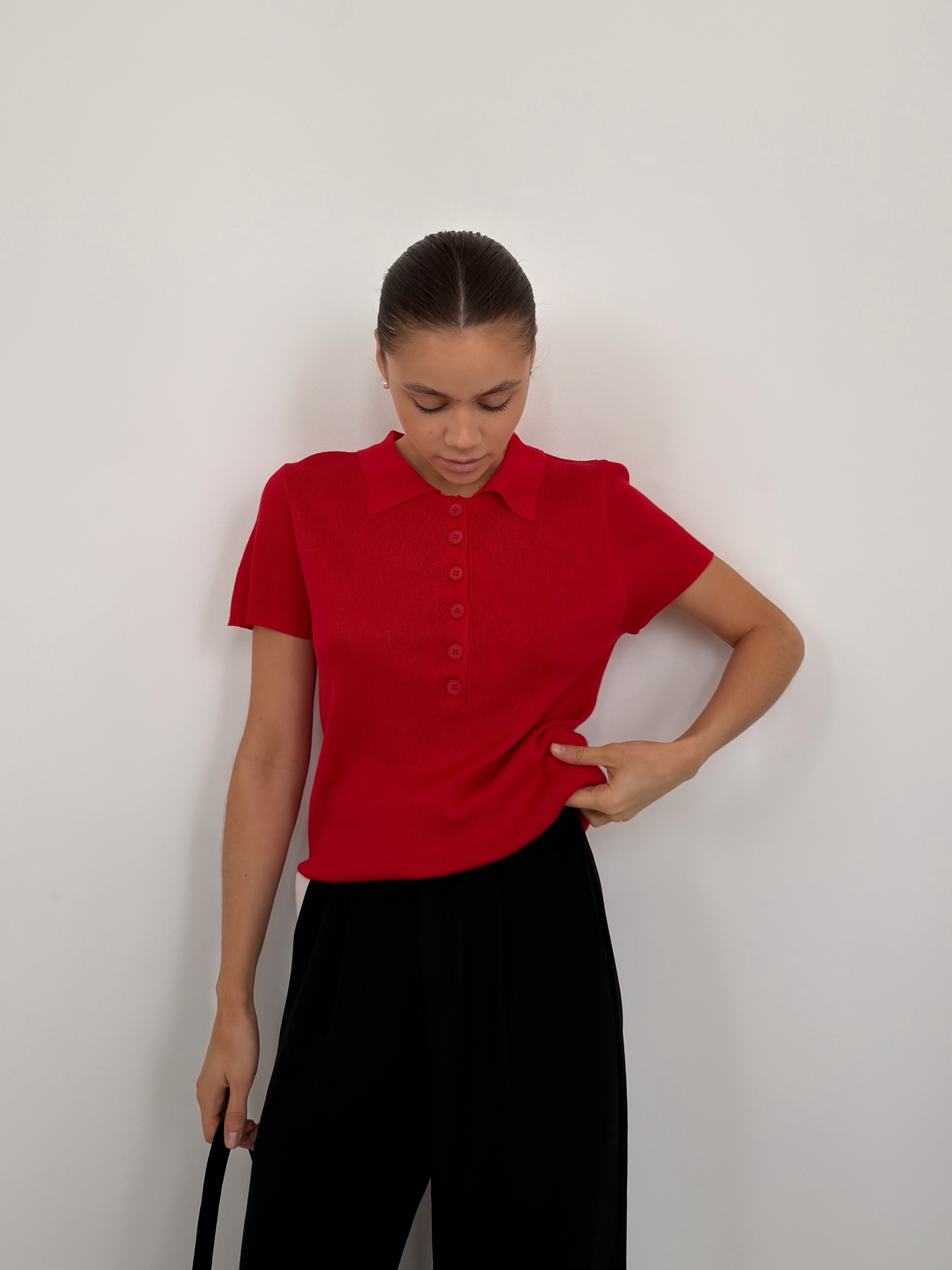 Поло korea 303 на пуговках