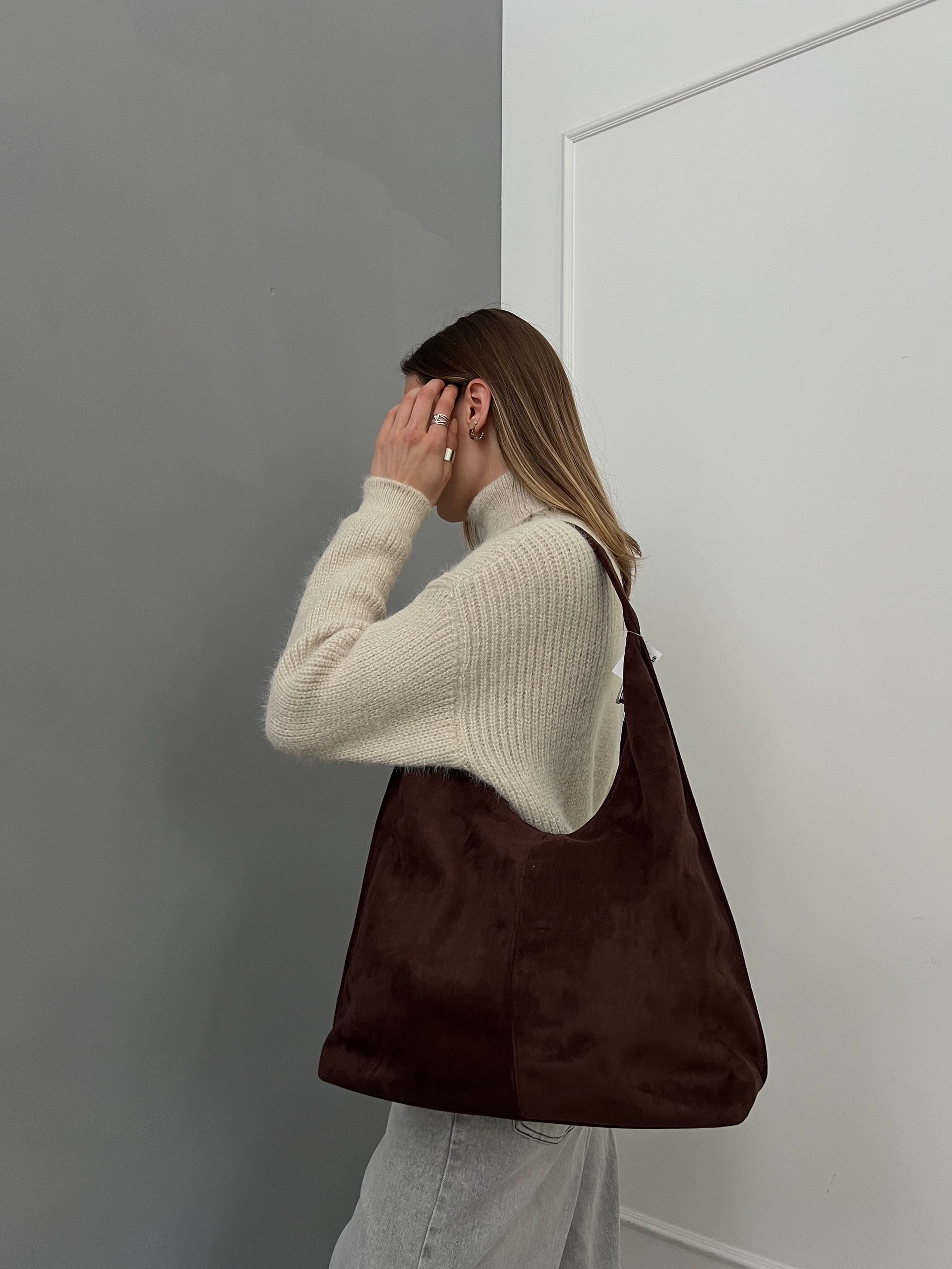 Сумка Kdl-1116 замша строчка