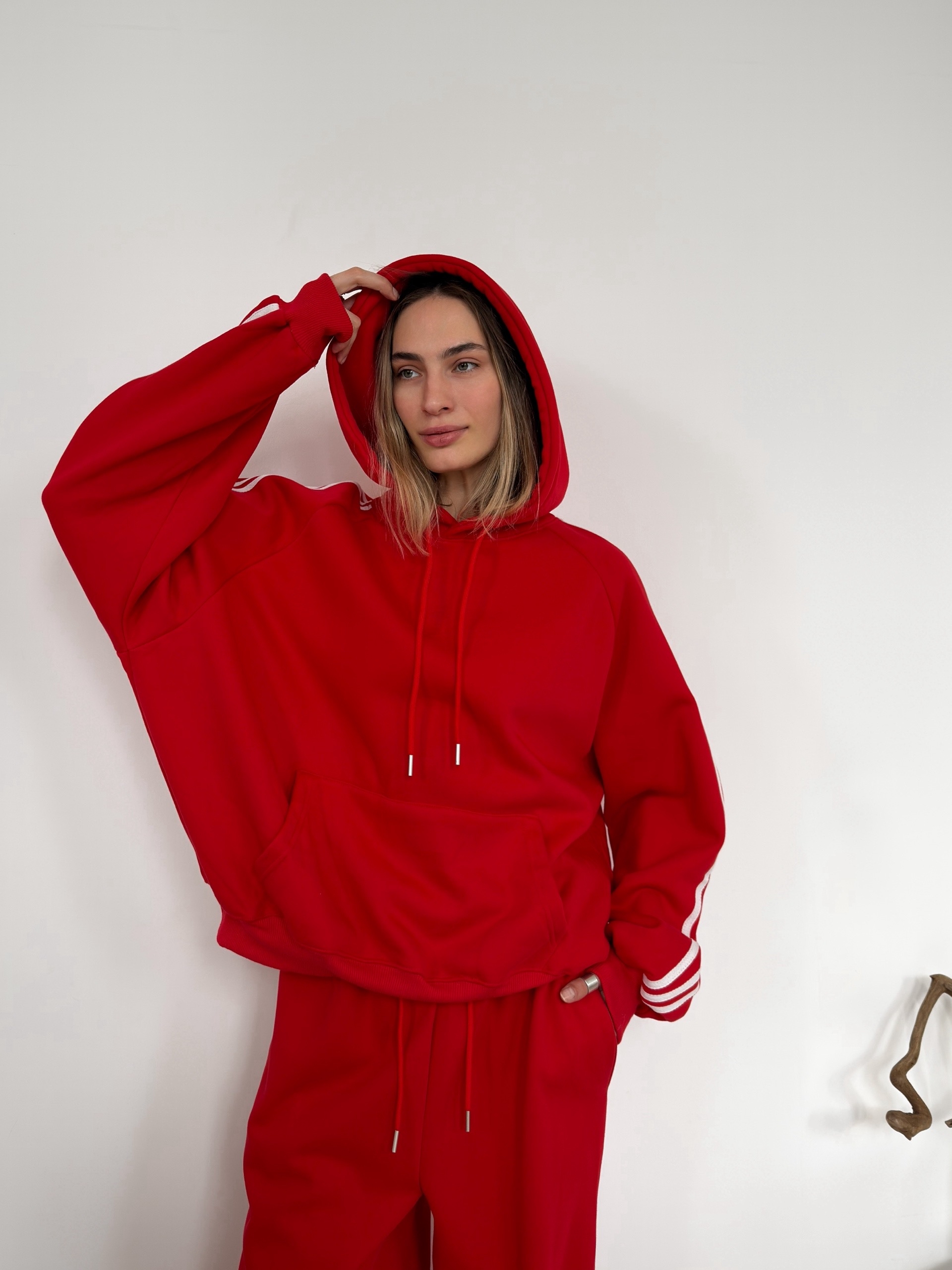 Костюм R Studio 9848 толстовка+брюки три полоски