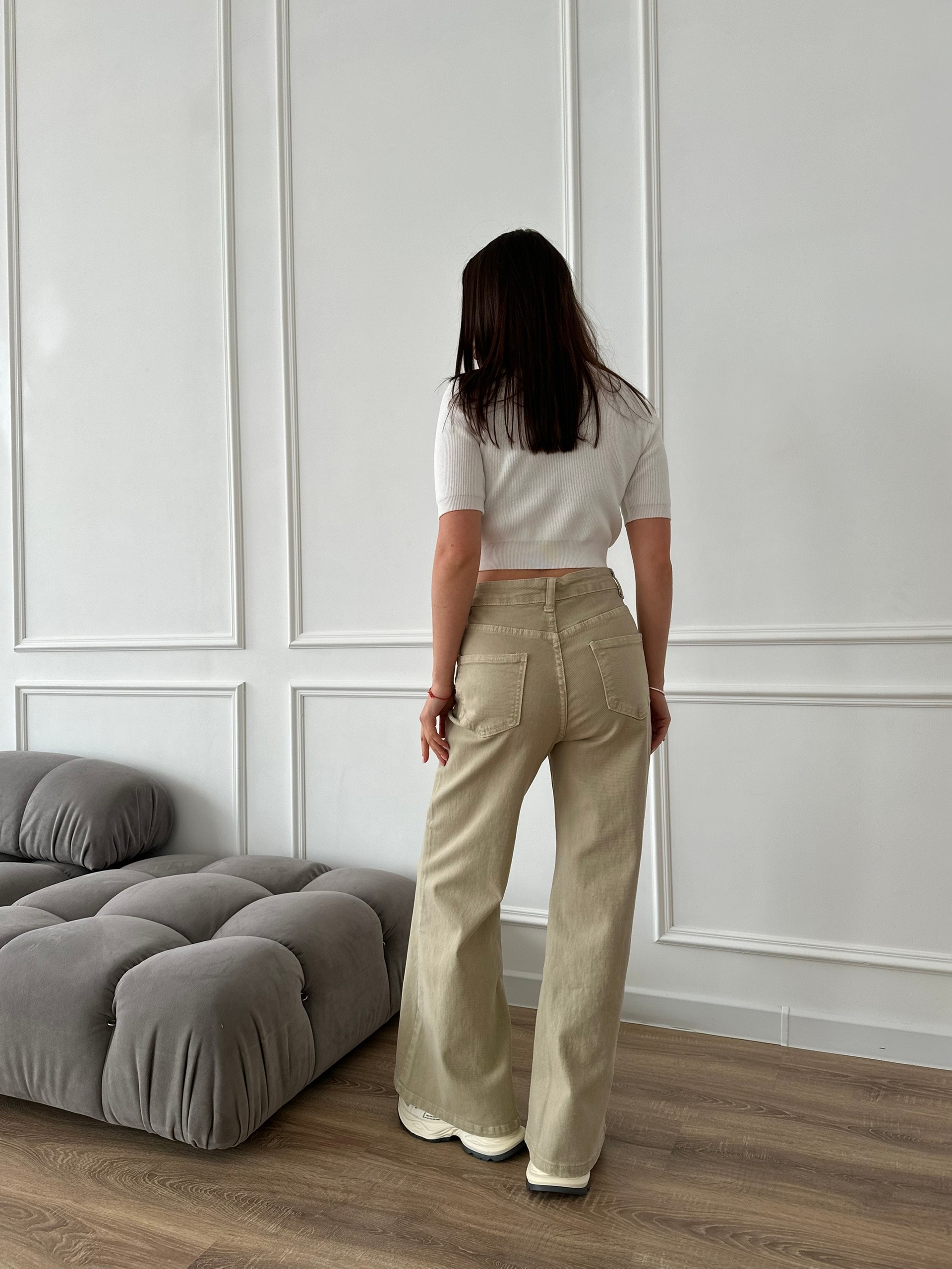 Джинсы YJY 9638-1 широкие