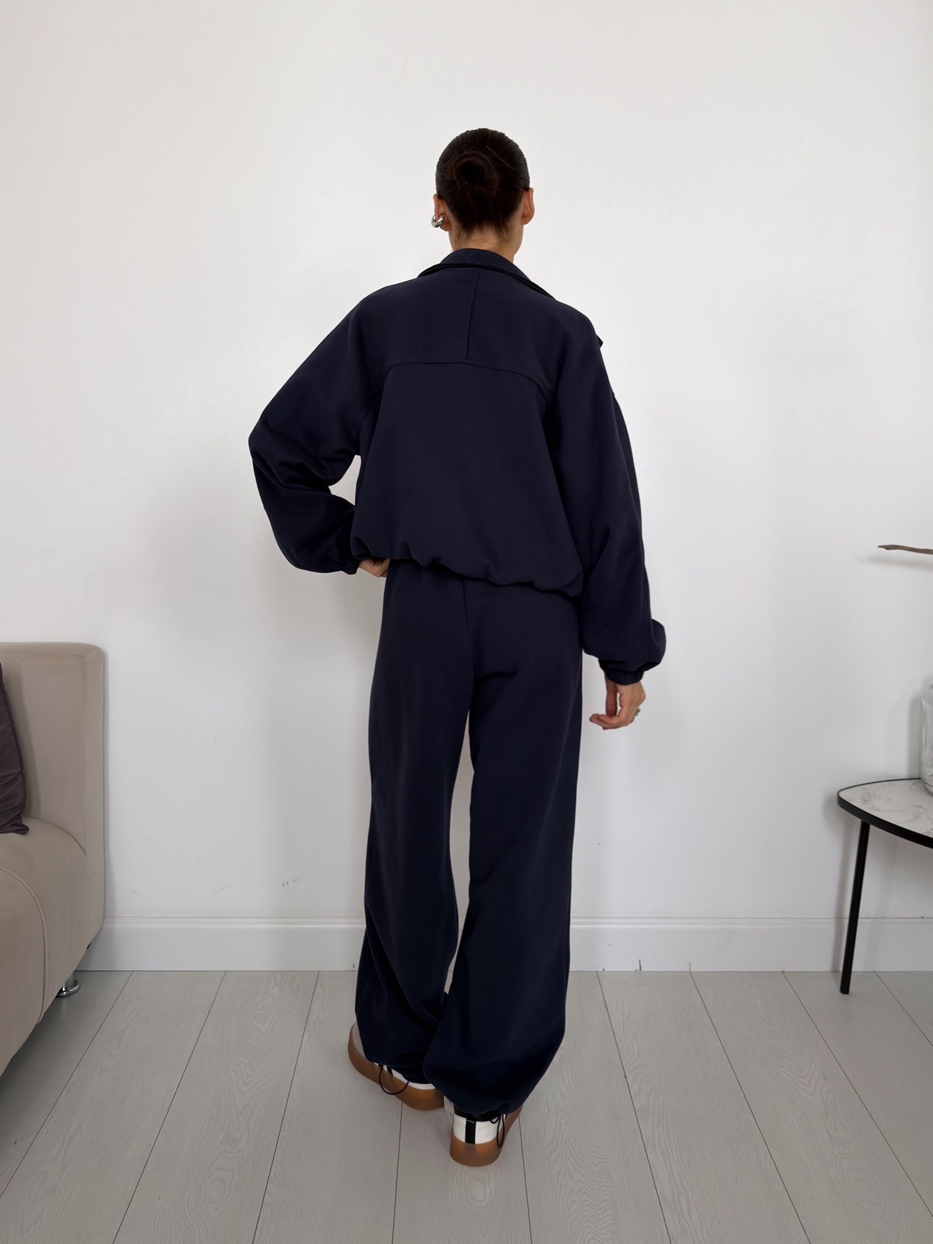 Костюм W9097 кофта на замке+кюлоты