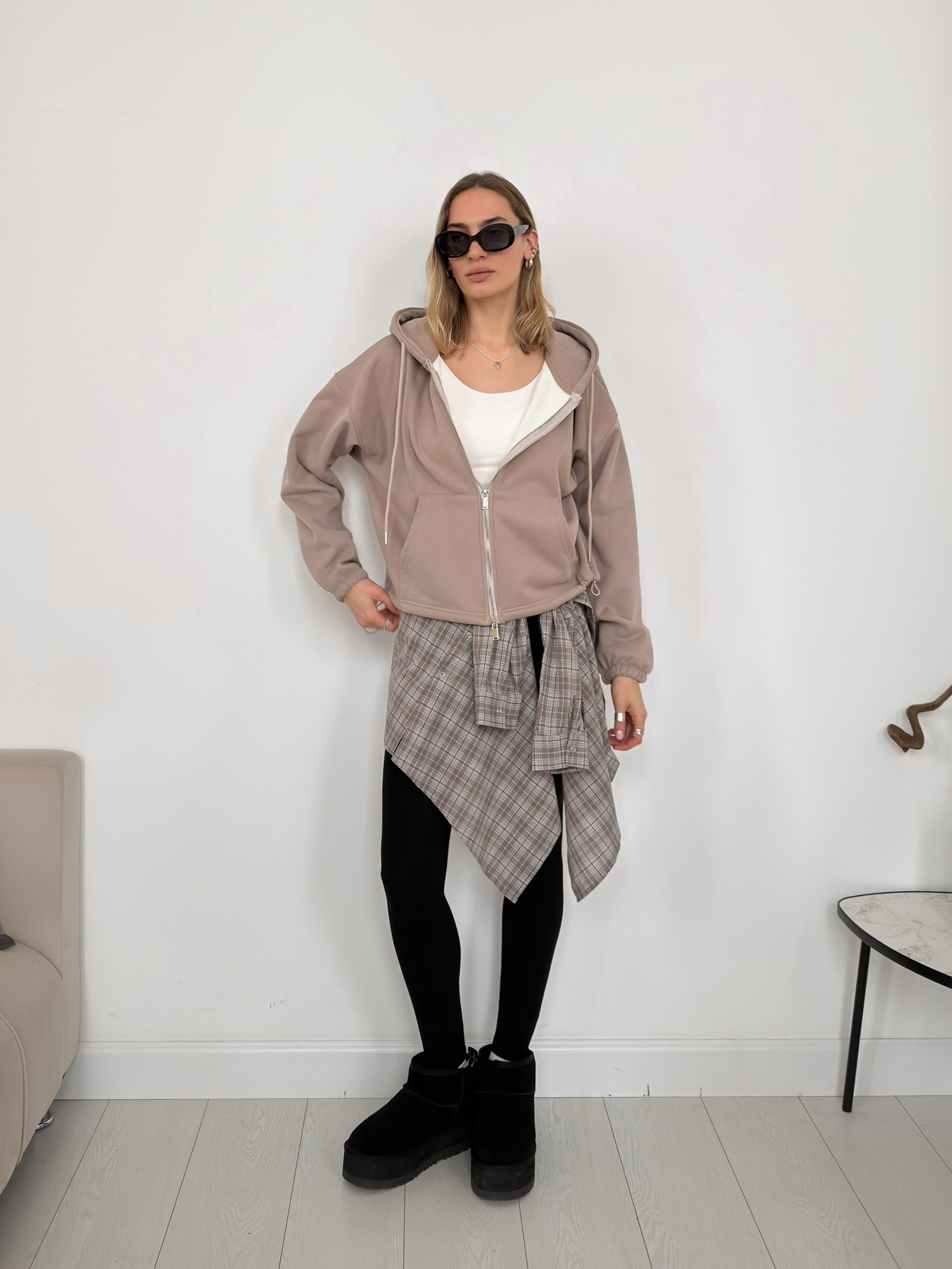 Худи Korea 1209  флис затяжка