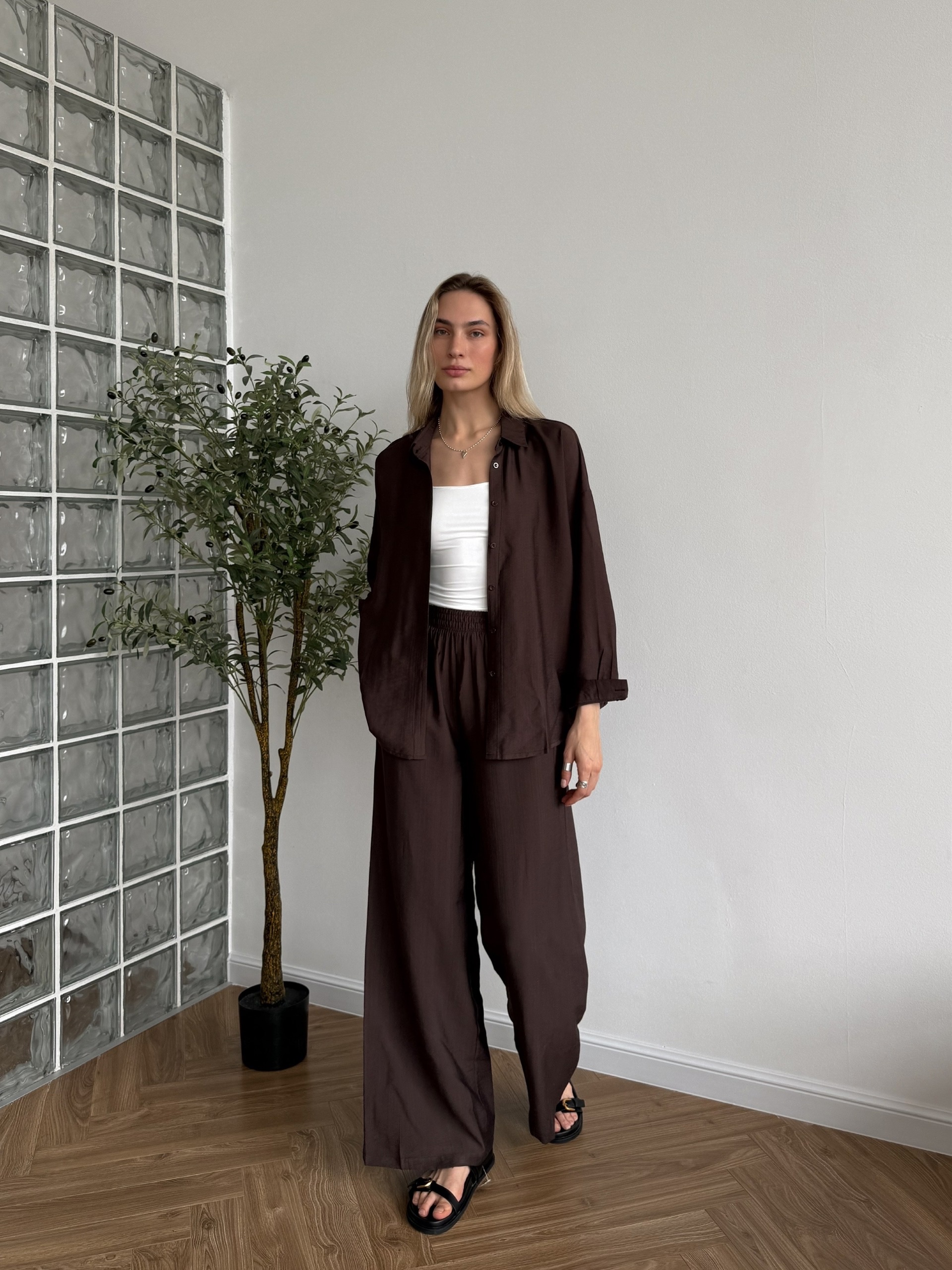 Костюм Dress Code 820 рубашка+кюлоты