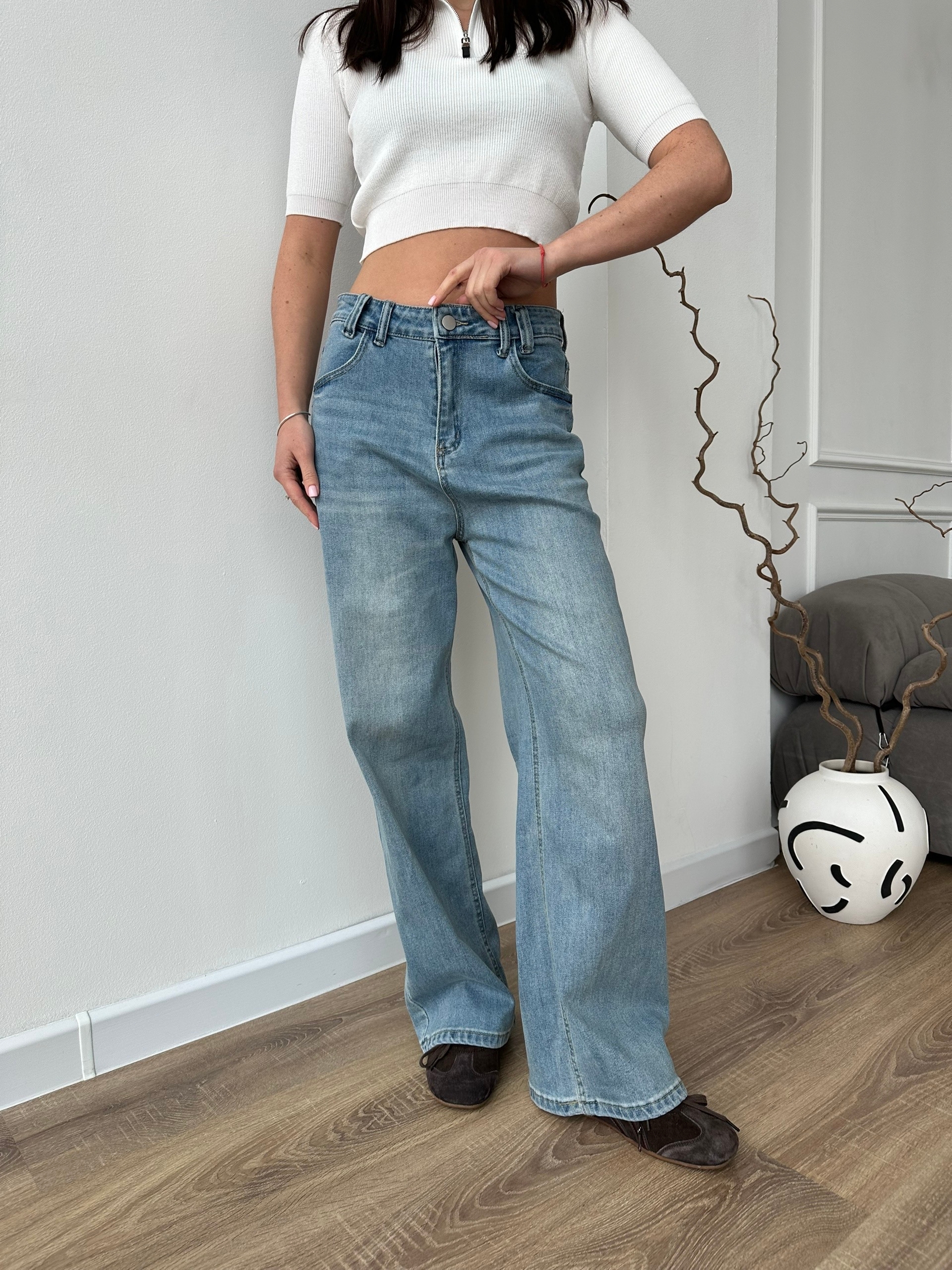 Джинсы YJY 9650  прямые