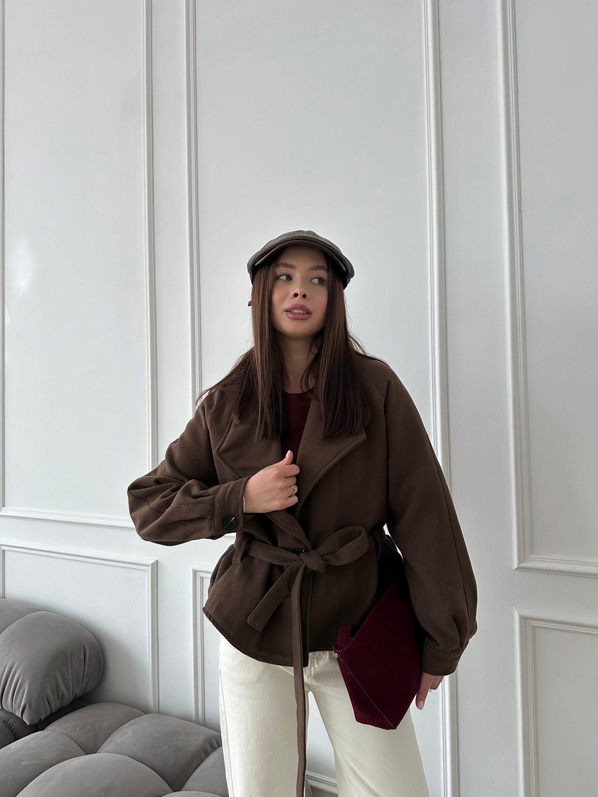 Пальто короткое 8859 XLDIAN