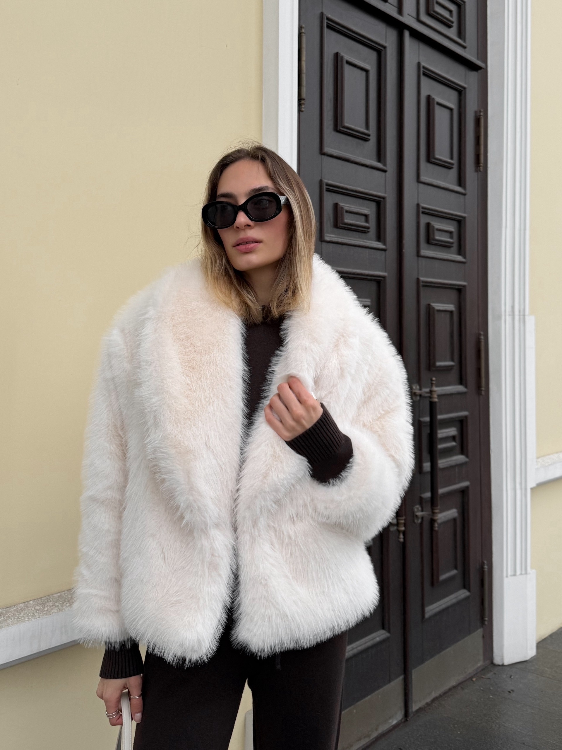 Шуба Xuancai короткая на кнопке