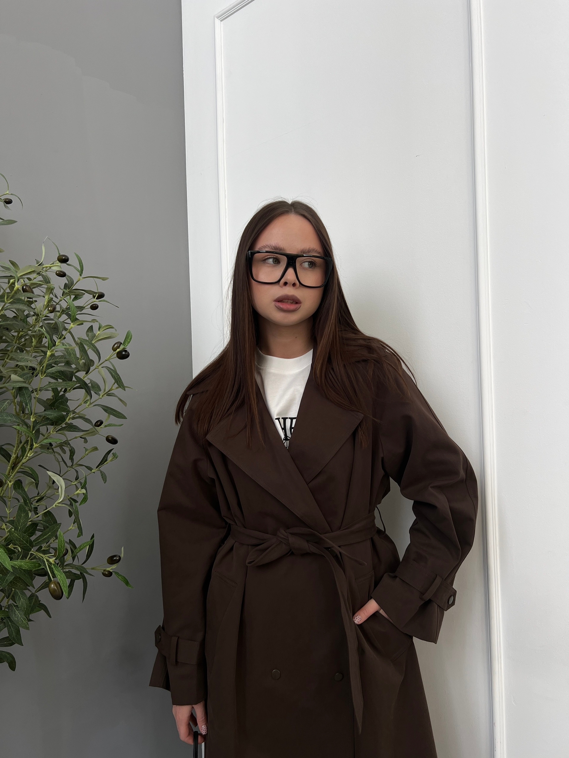 Тренч KXJ 5539 на заклепках