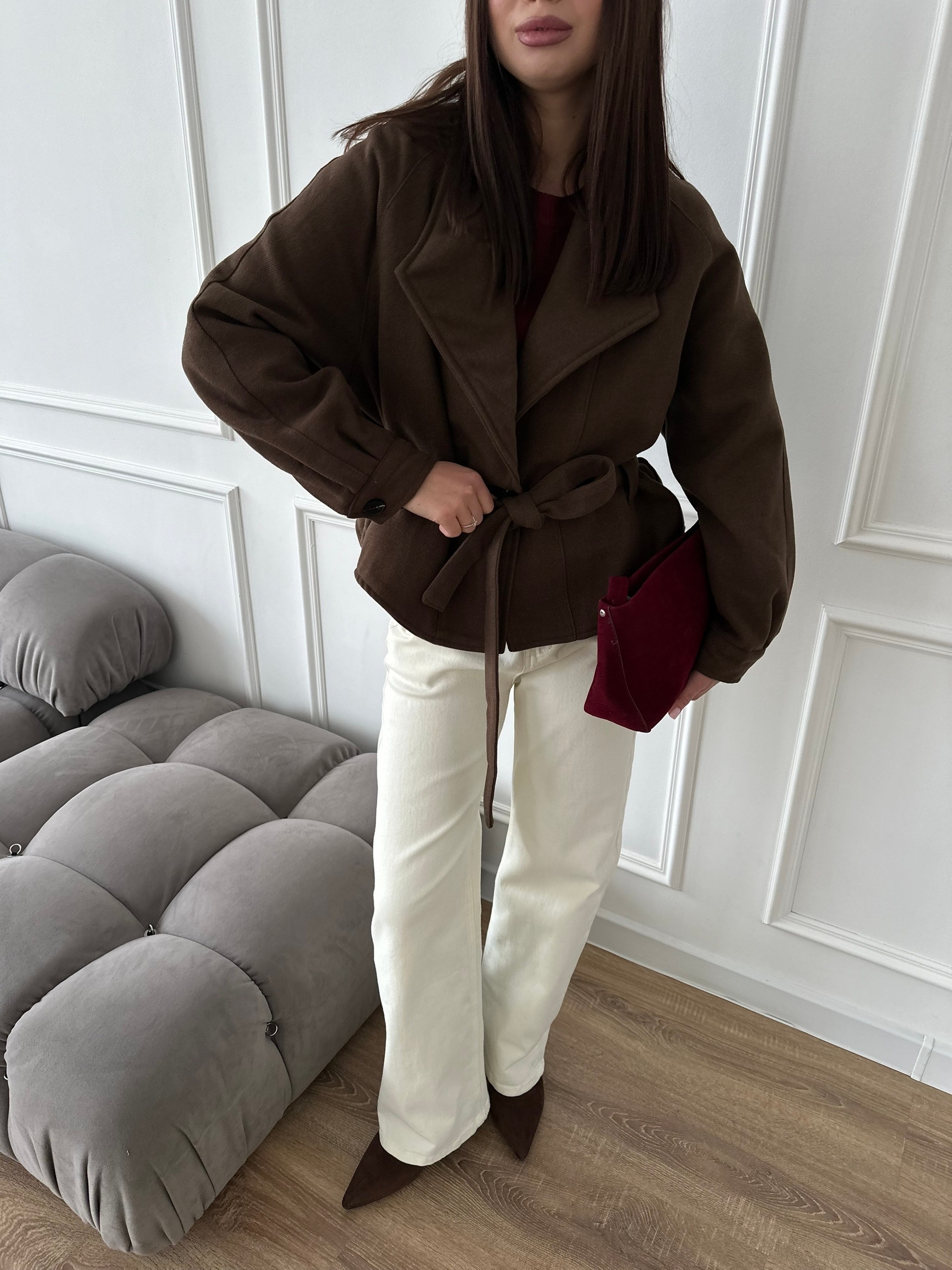 Пальто короткое 8859 XLDIAN