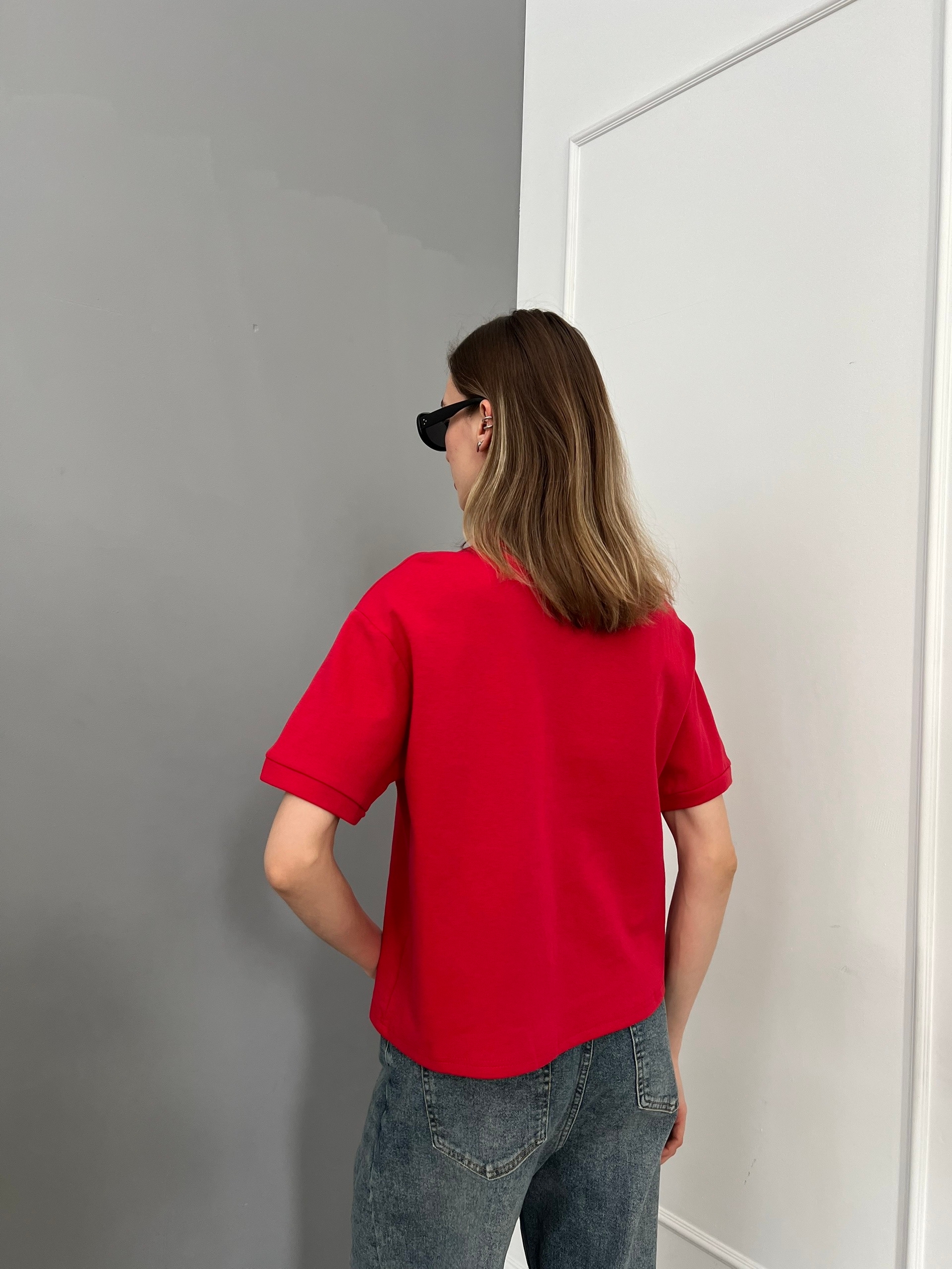 Поло Korea 21506 на пуговках с коротким рукавом