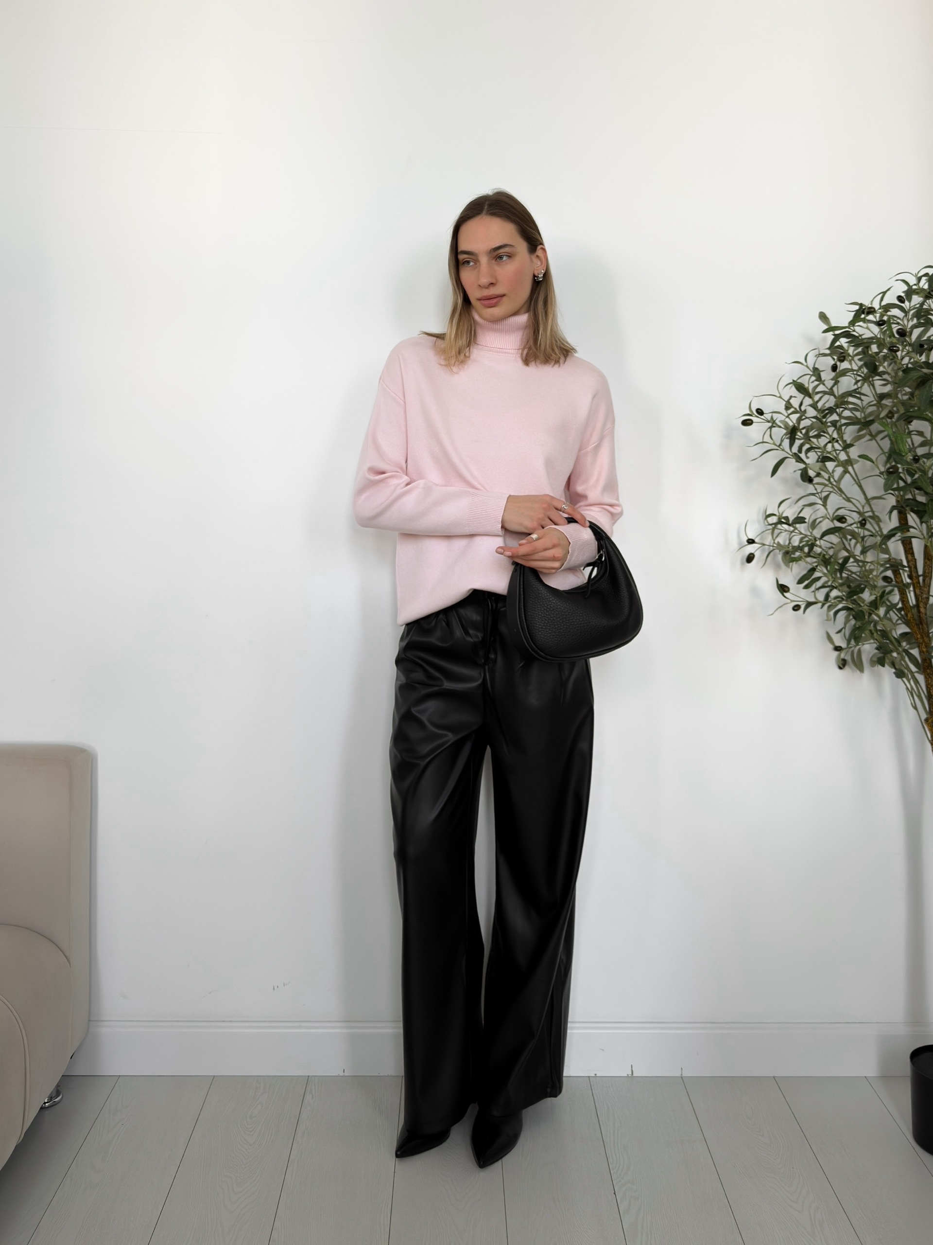 Джемпер X2266-1 с воротником