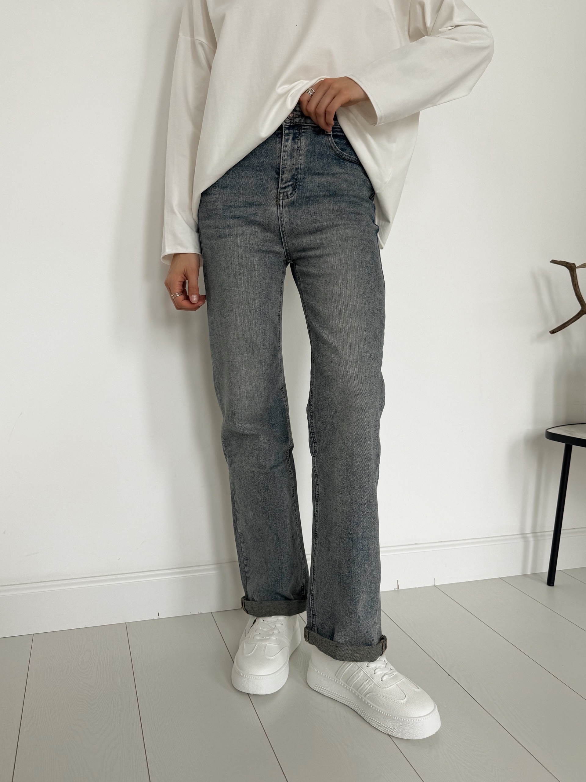 Джинсы Praisejeans G7078R с подворотом