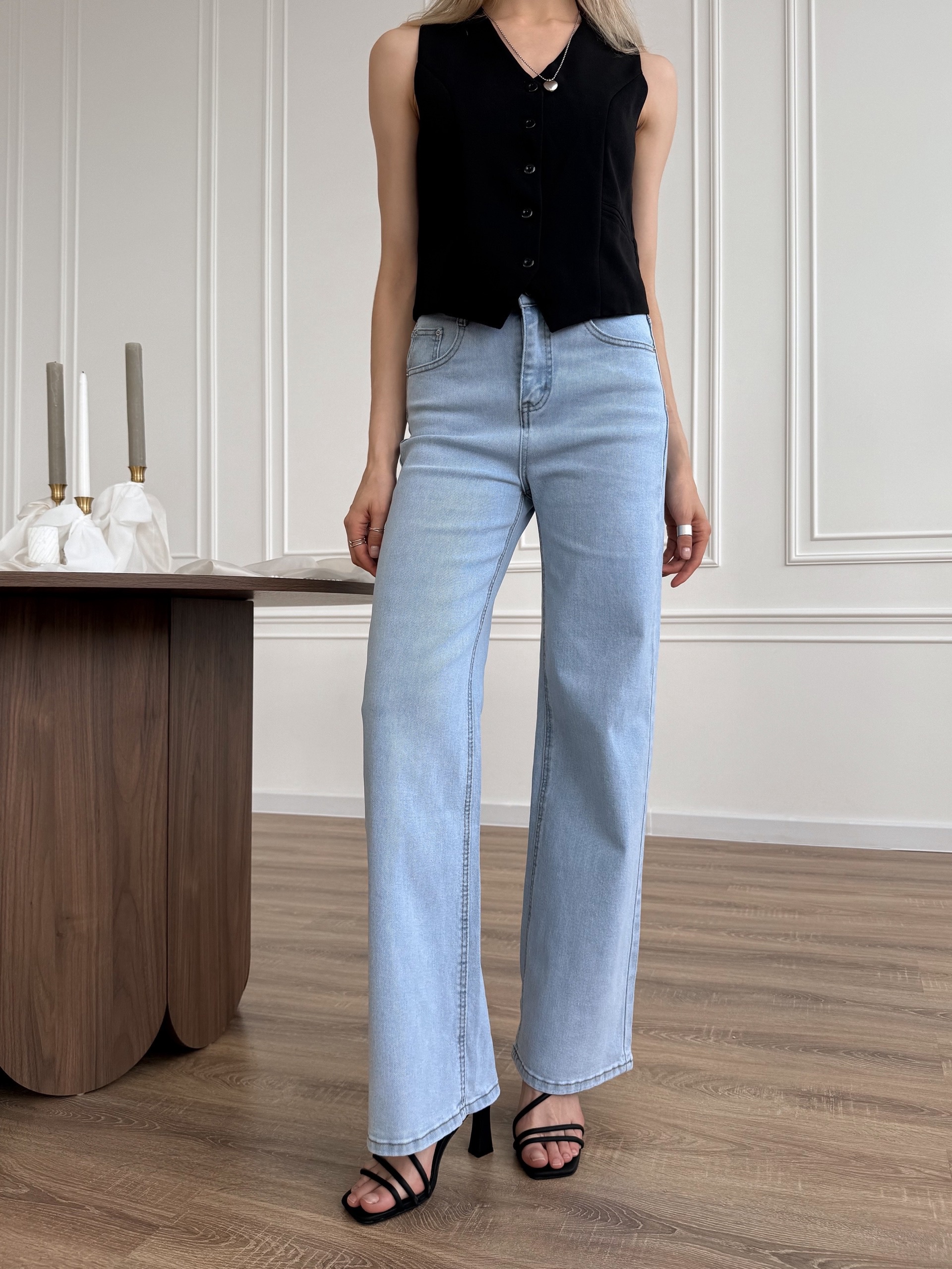 Джинсы Praisejeans E5869B широкие