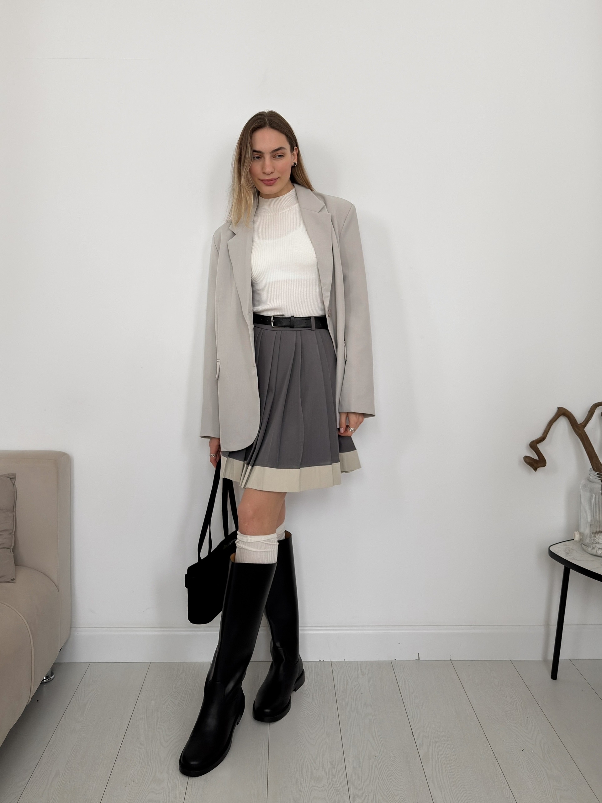 Юбка GT 5022 плиссе двойной цвет