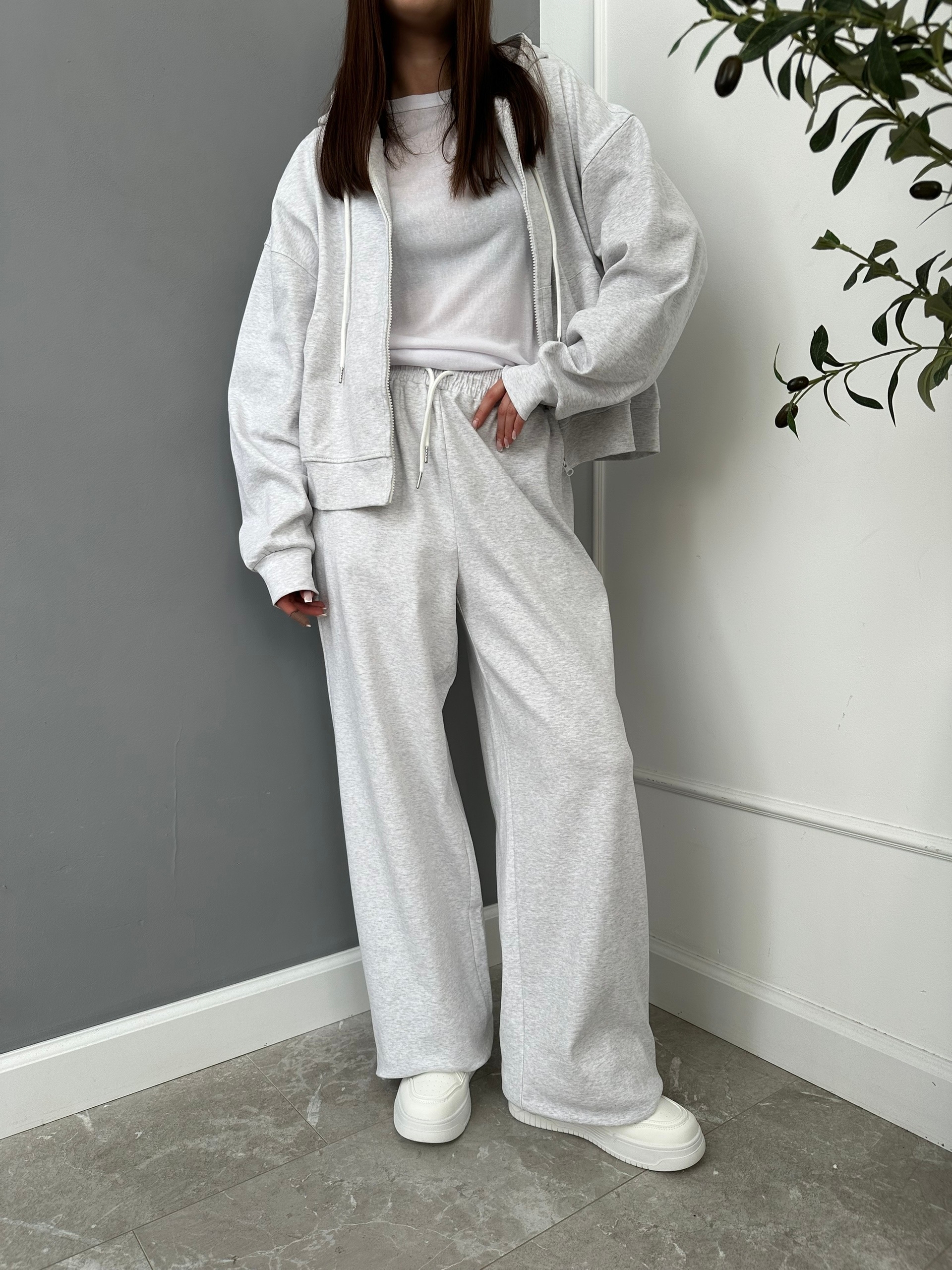 Костюм W 9888 кофта на молнии+брюки