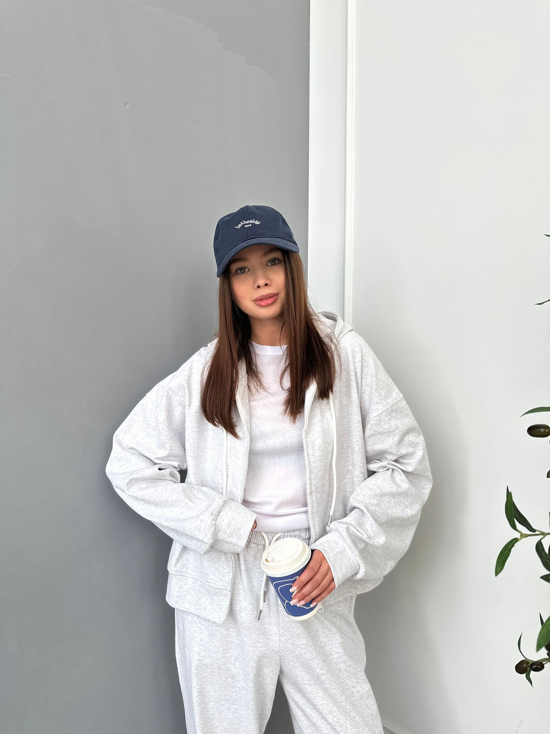 Костюм W 9888 кофта на молнии+брюки