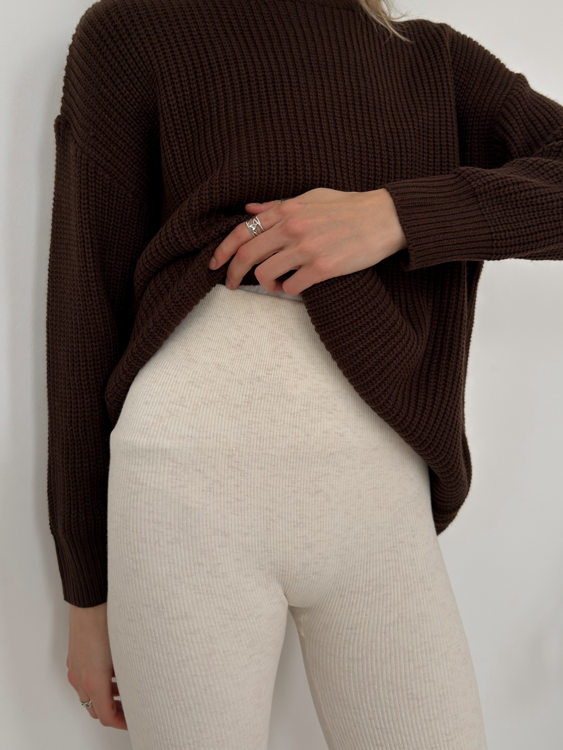 Лосины W300 в рубчик мех