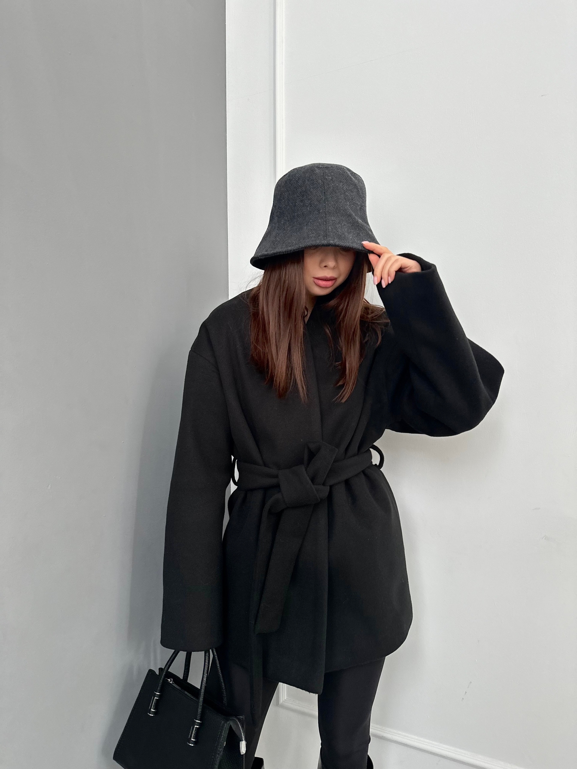 Пальто Malina trends укороченное с поясом