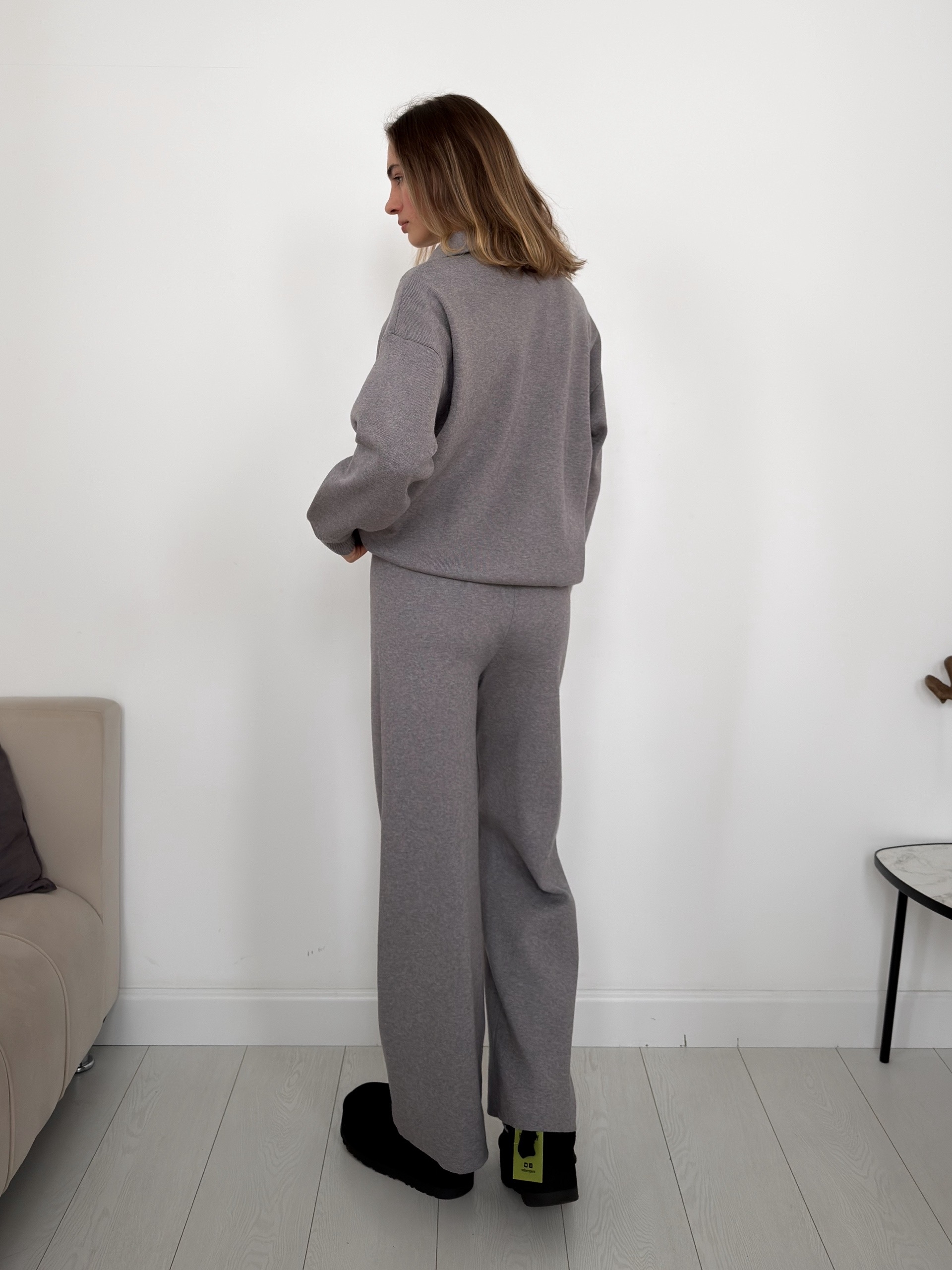 Костюм Korea 4970джемпер поло на молнии+брюки