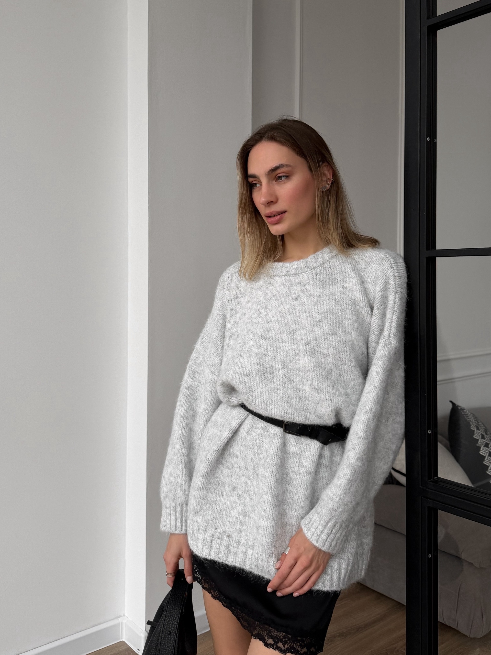 Джемпер оверсайз крапинка