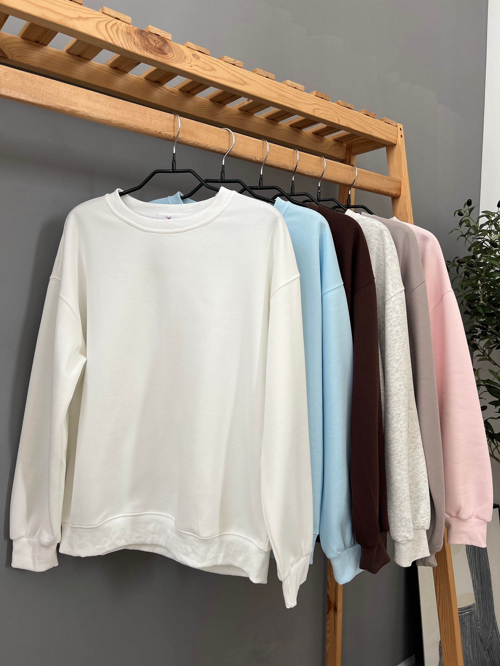 Свитшот 1006 Korea однотон оверсайз