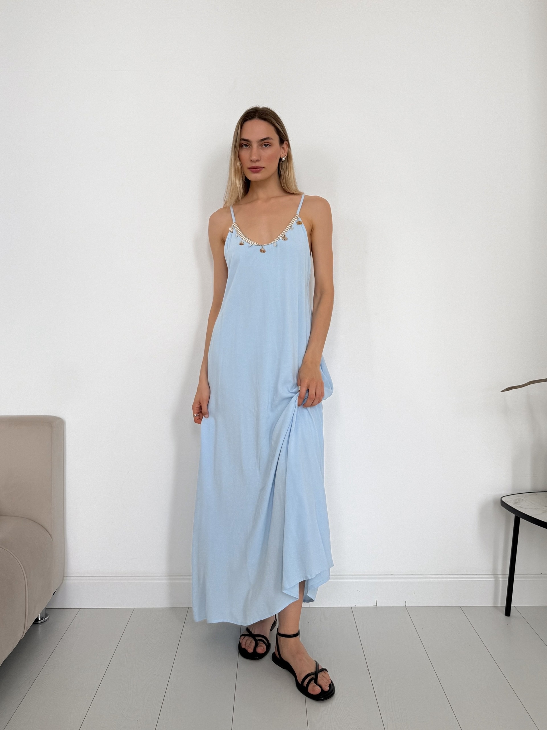 Платье Fashion 9096 декор ракушки