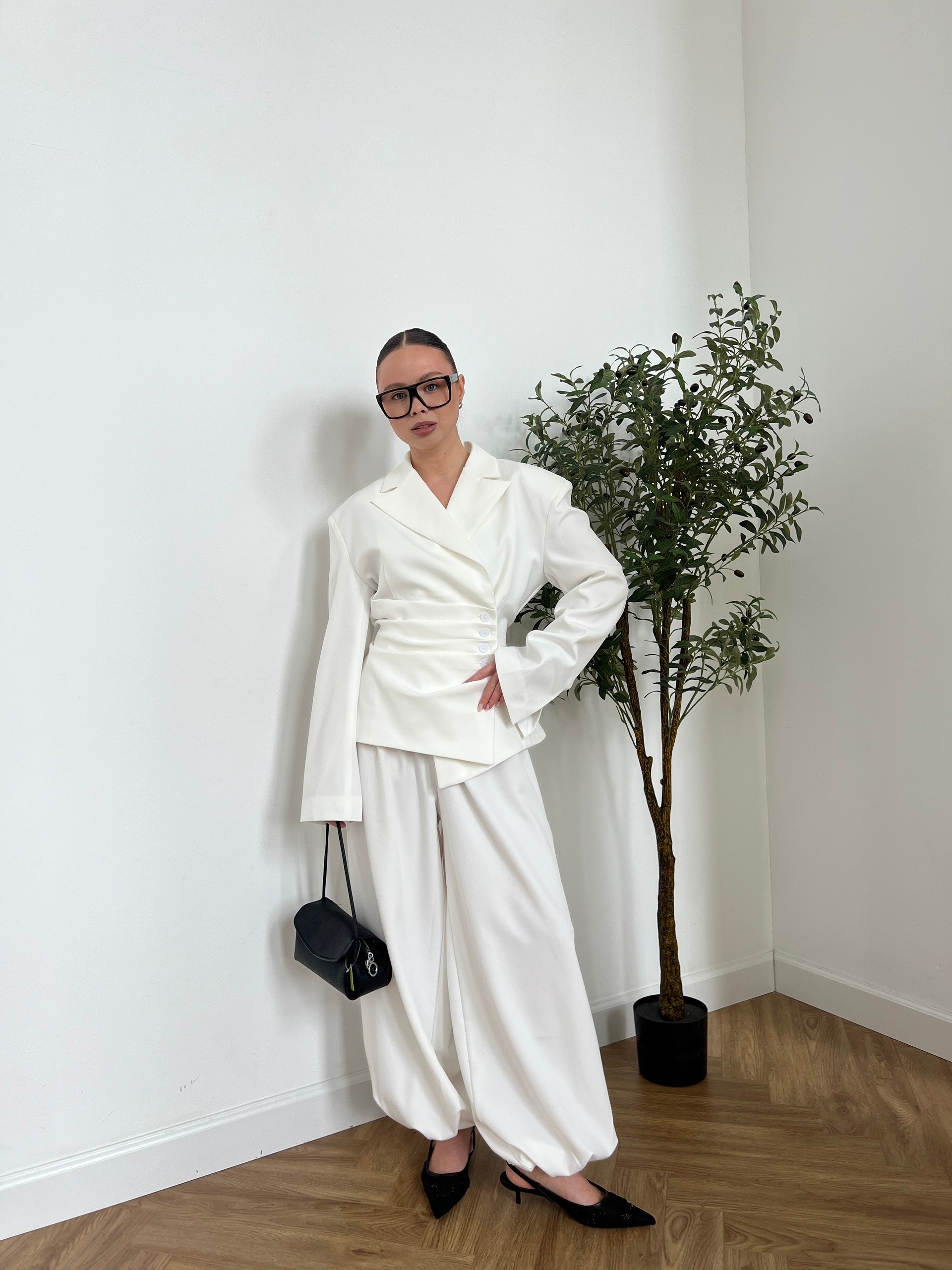 Костюм The Vibe жакет сборка+брюки