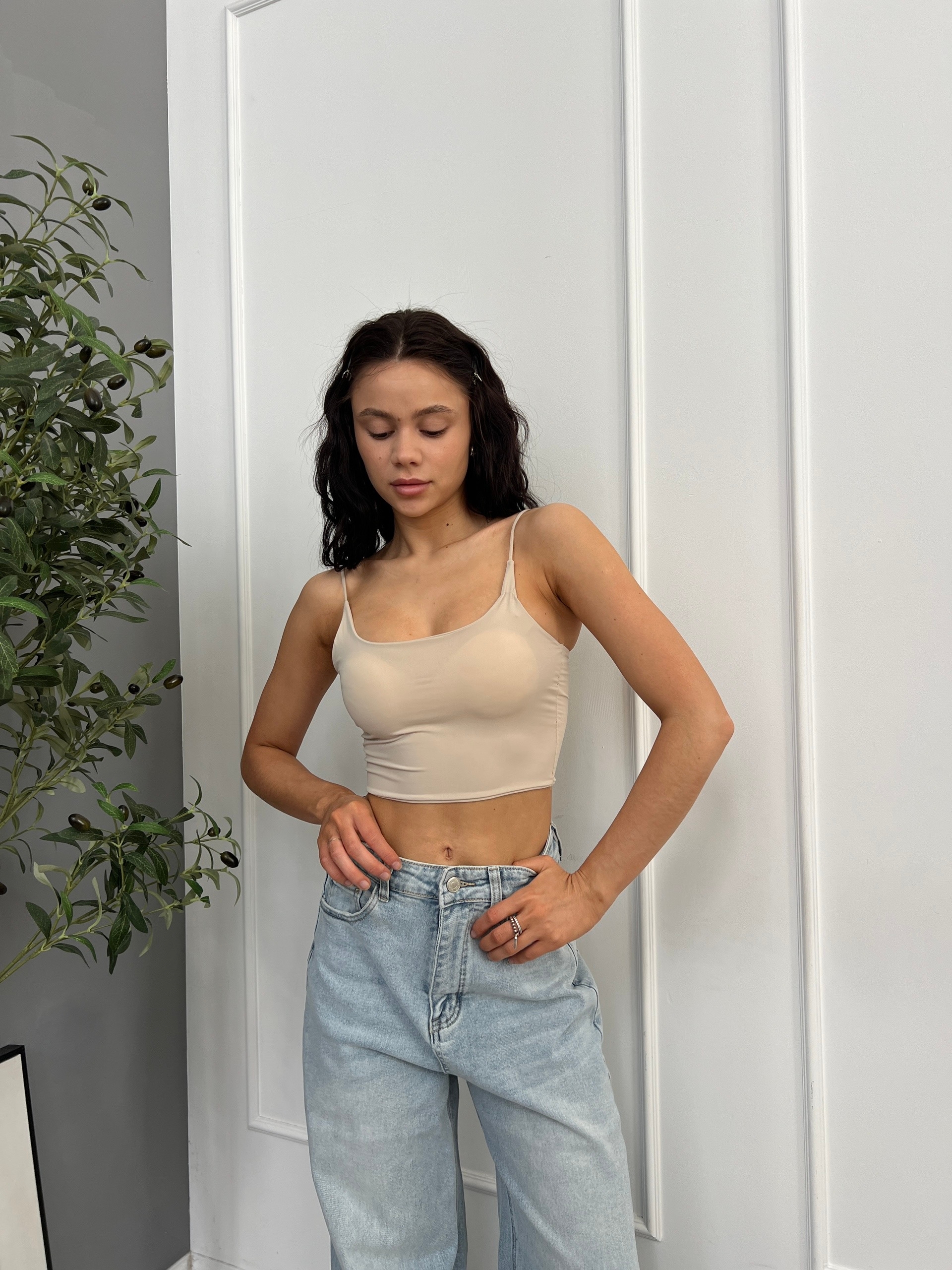 Майка Good Morning тонкие лямки