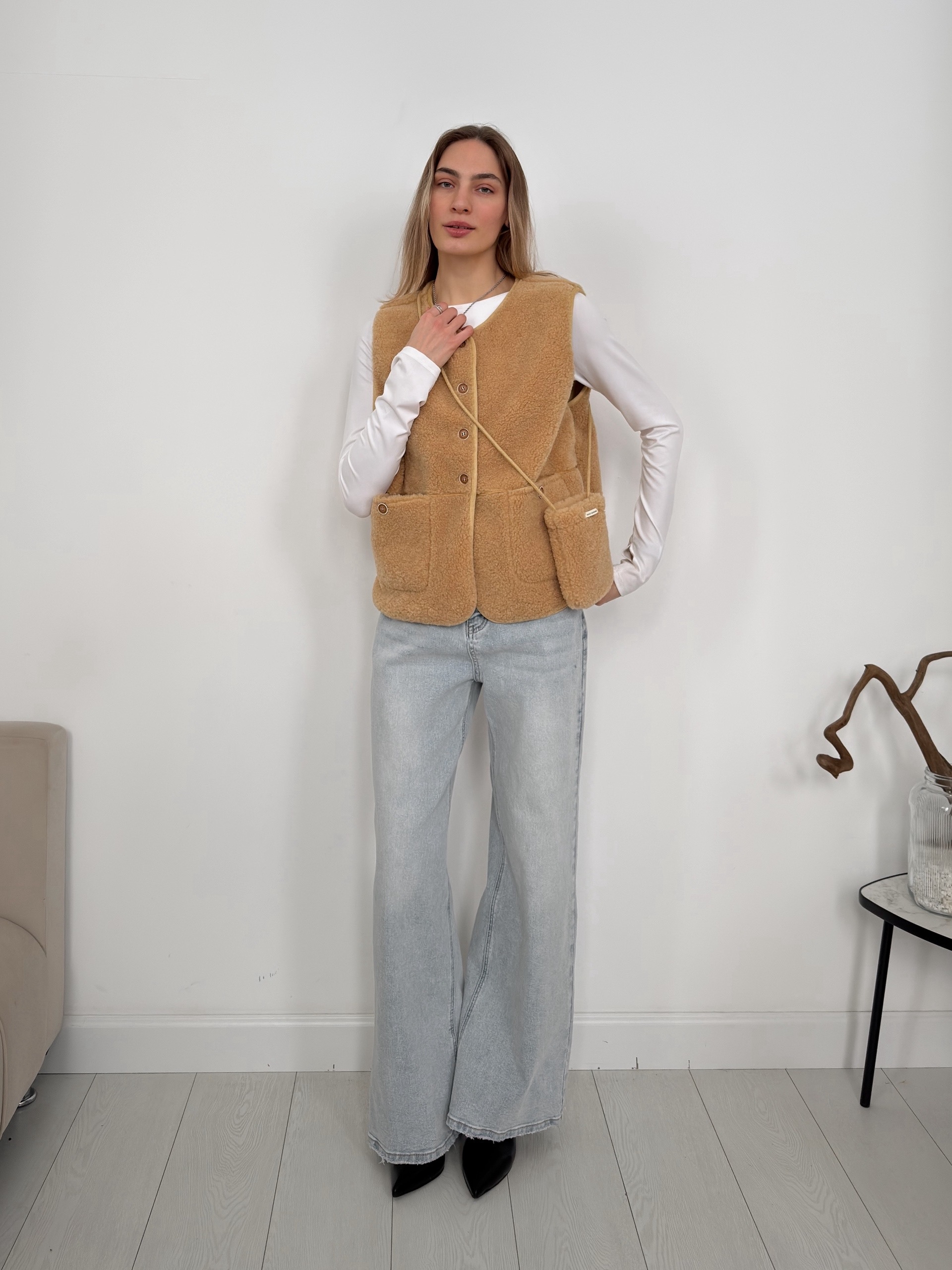 Жилетка B Slow 6064 мягкая+ сумочка