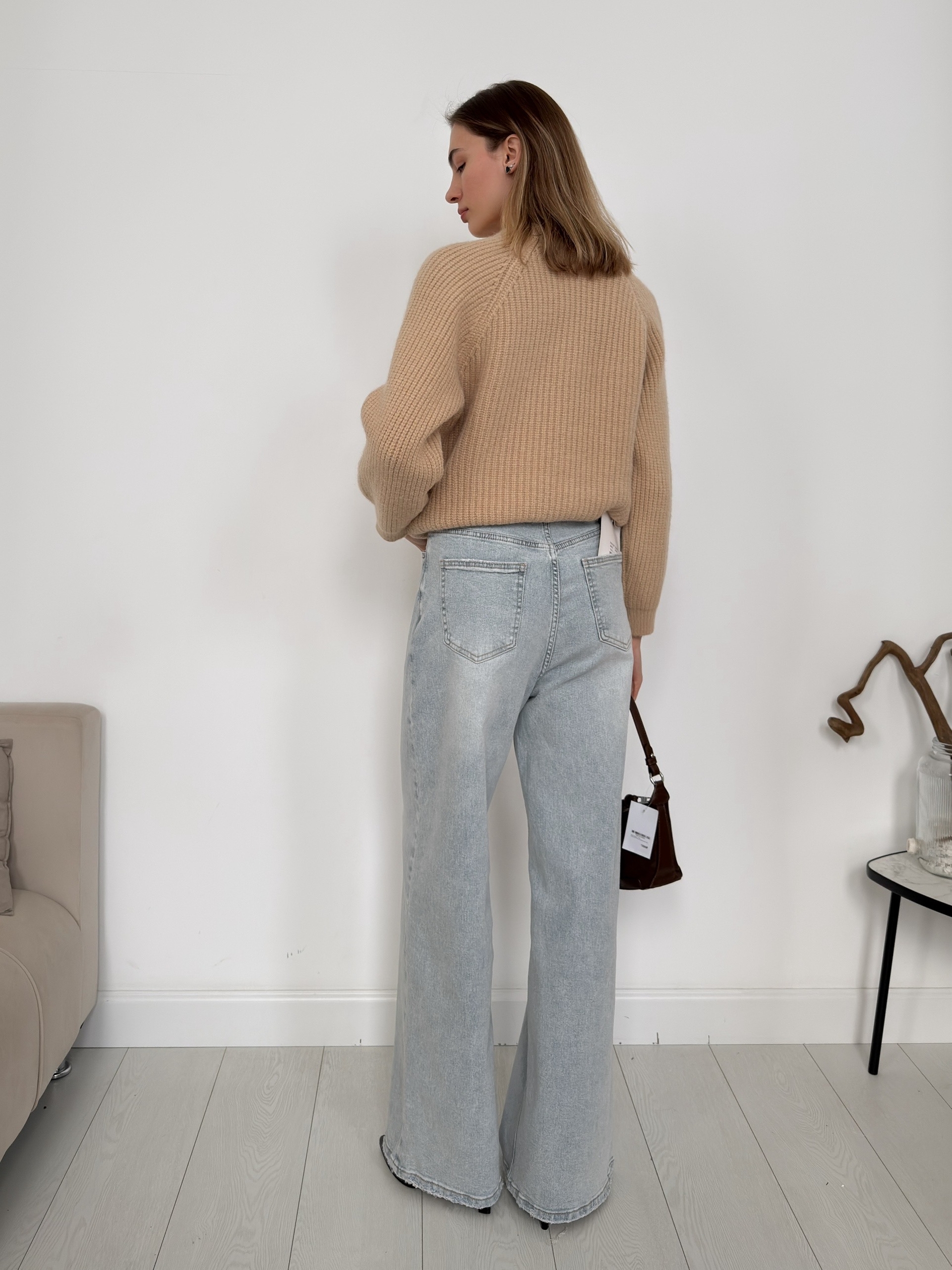 Джинсы X3041A широкие