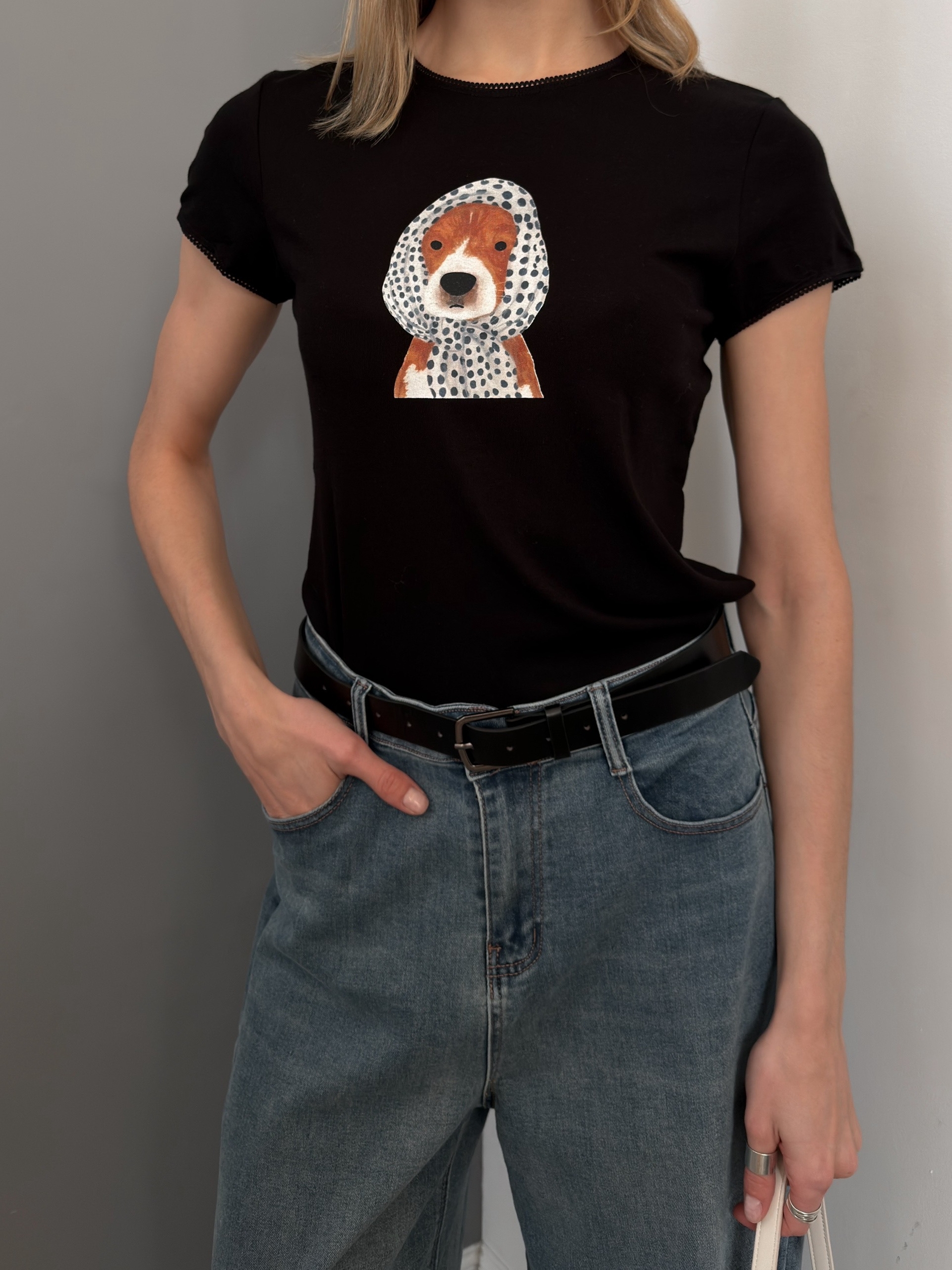 Футболка собака в платке 250451