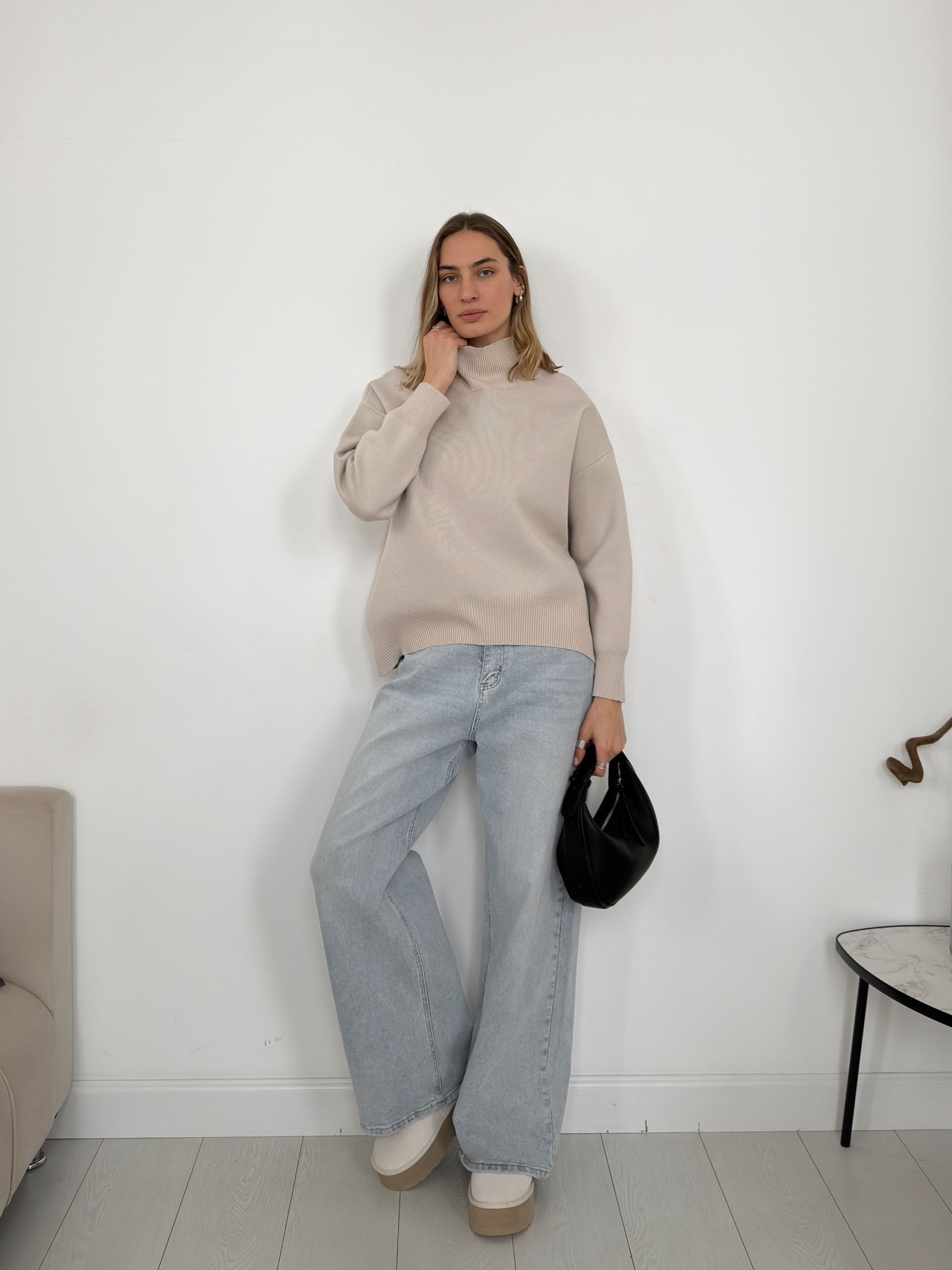 Джемпер Korea 2525999 ворот в рубчик