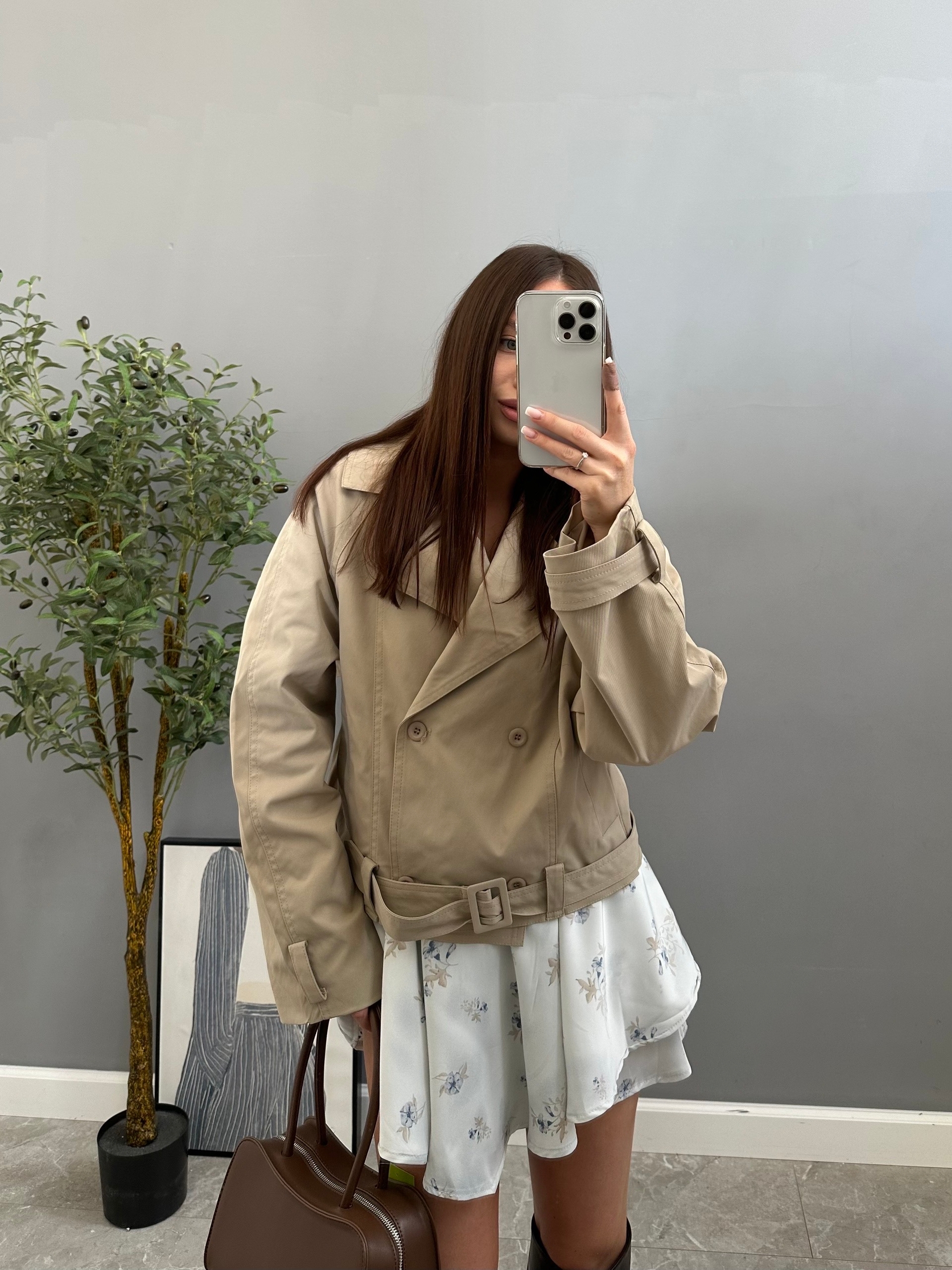 Тренч Perfect 2615 укороченный