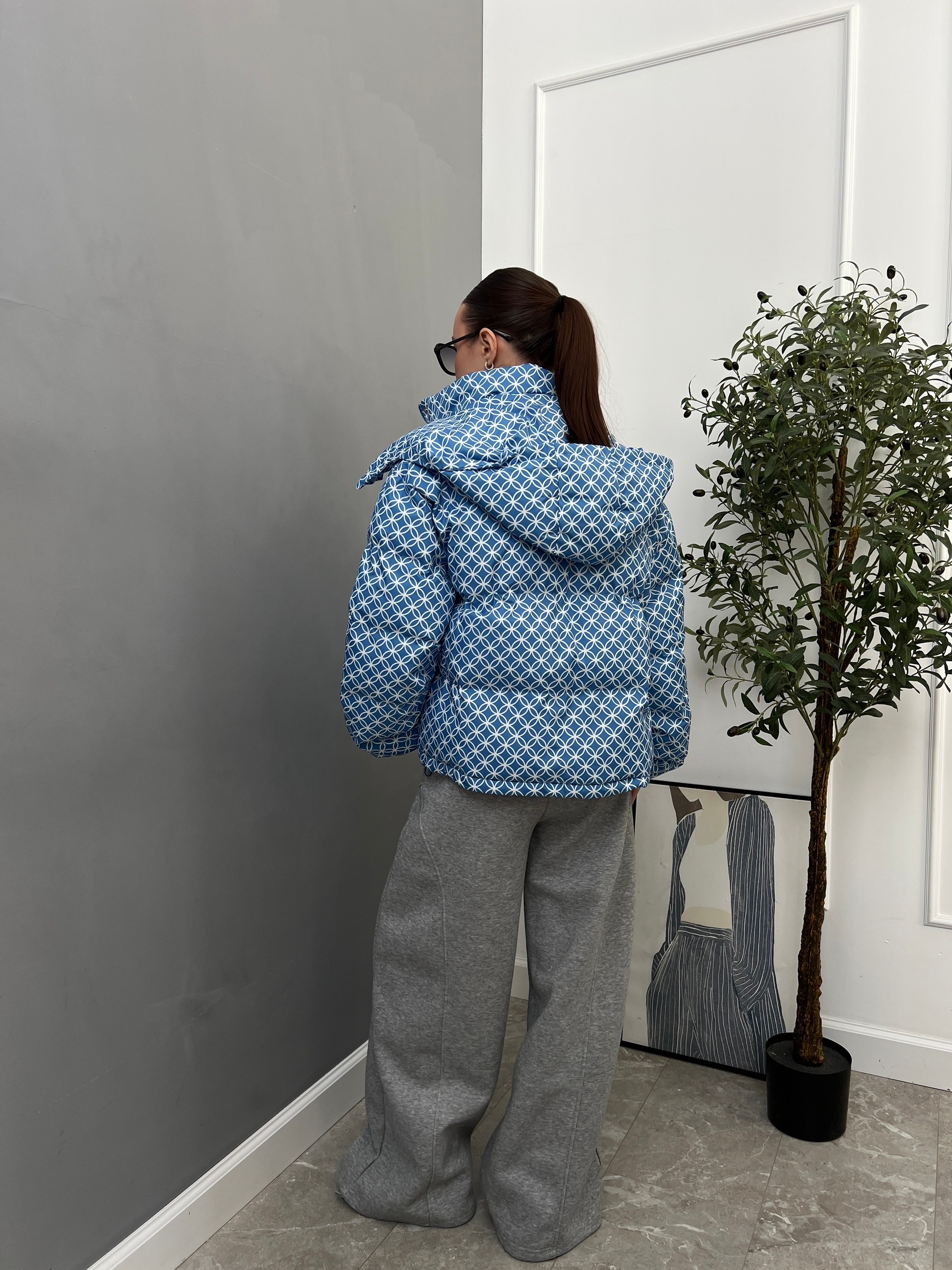 Куртка Korea 2693 принт цветочки