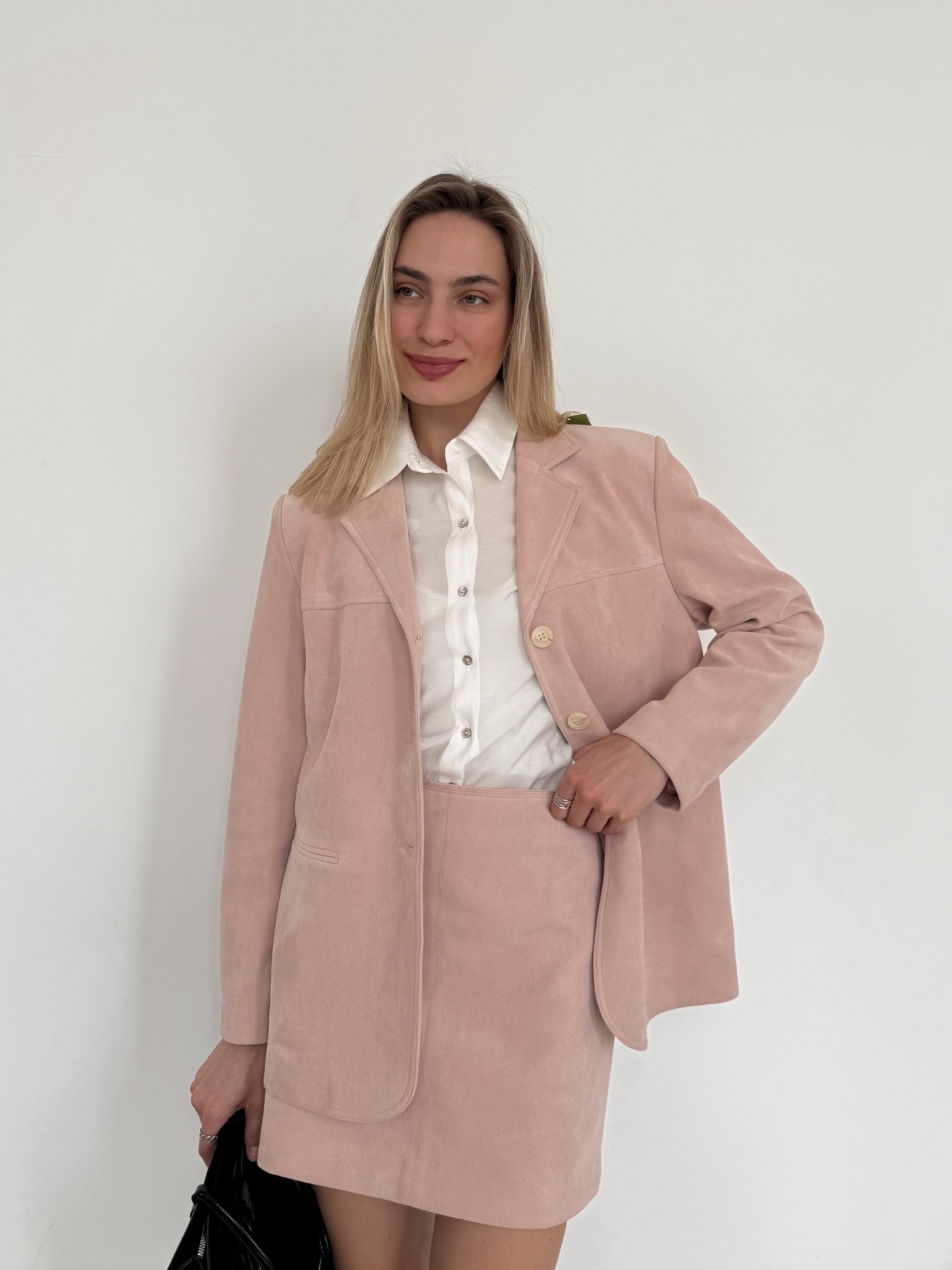 Костюм Fashion замша жакет+юбка мини