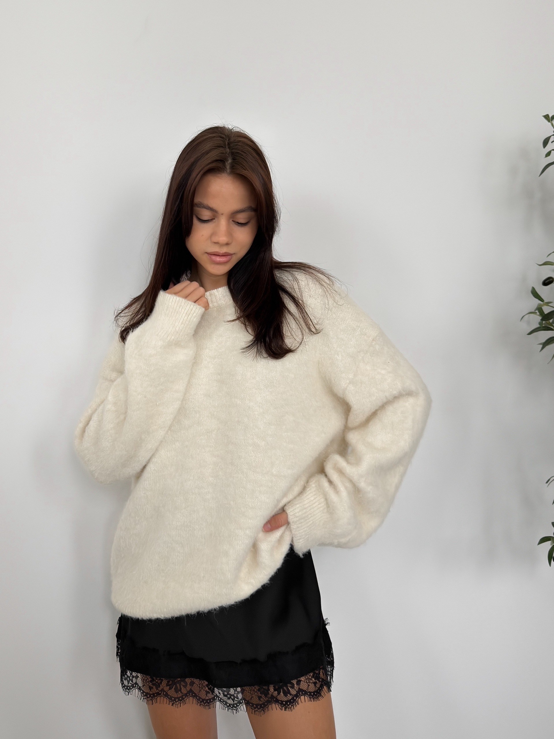 Юбка шелк Astudio 952 мини с кружевом