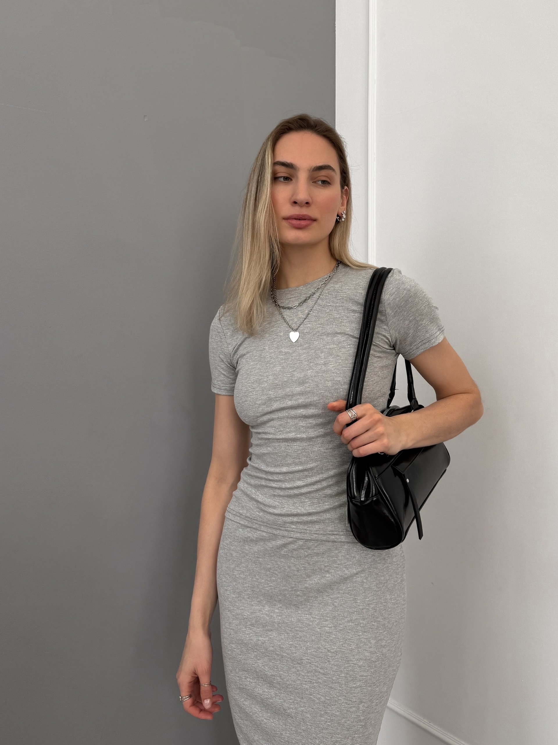 Костюм Nuri 237 футболка приталенная+юбка макси