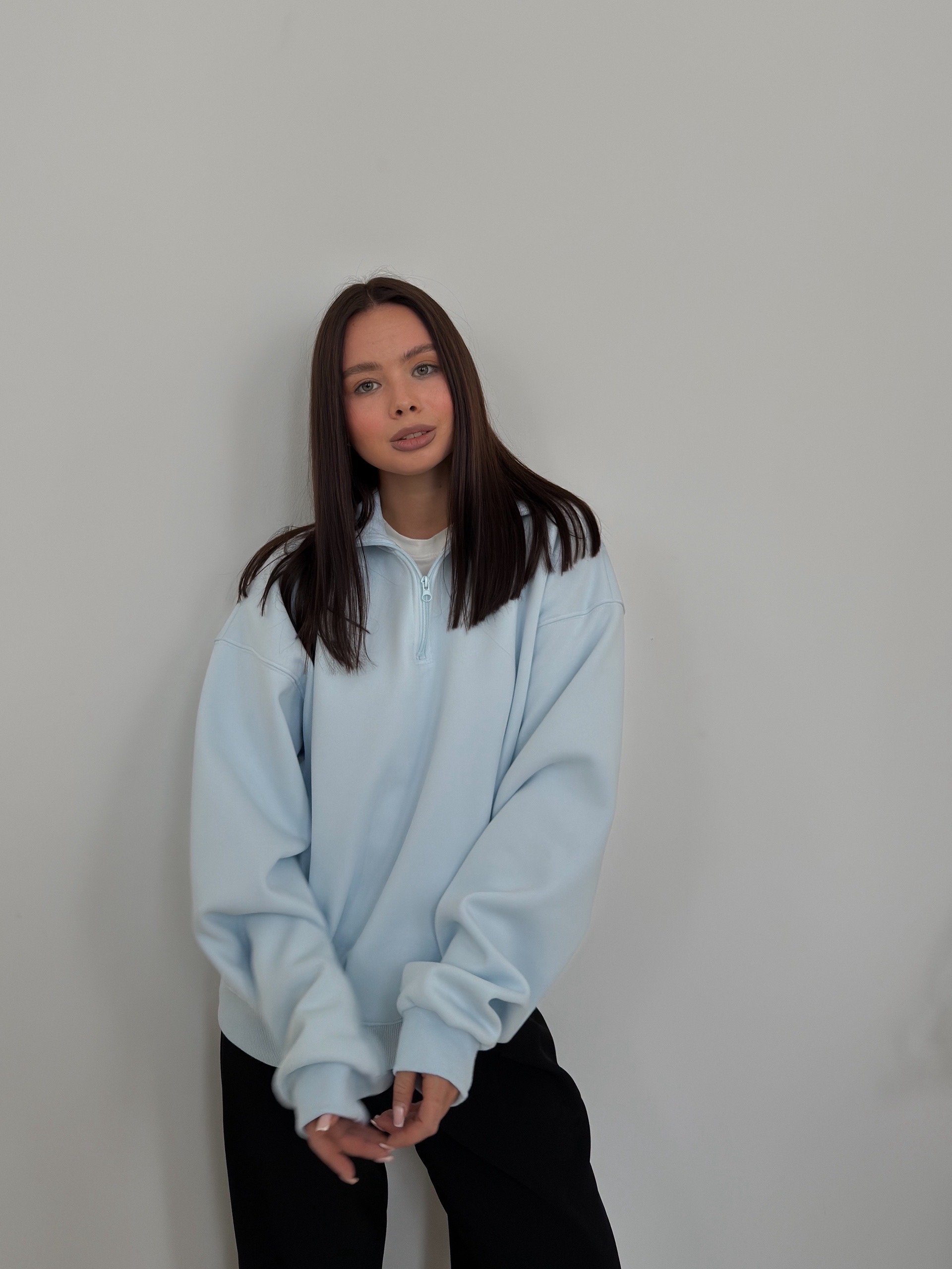 Свитшот 33Code 908 ворот на молнии флис