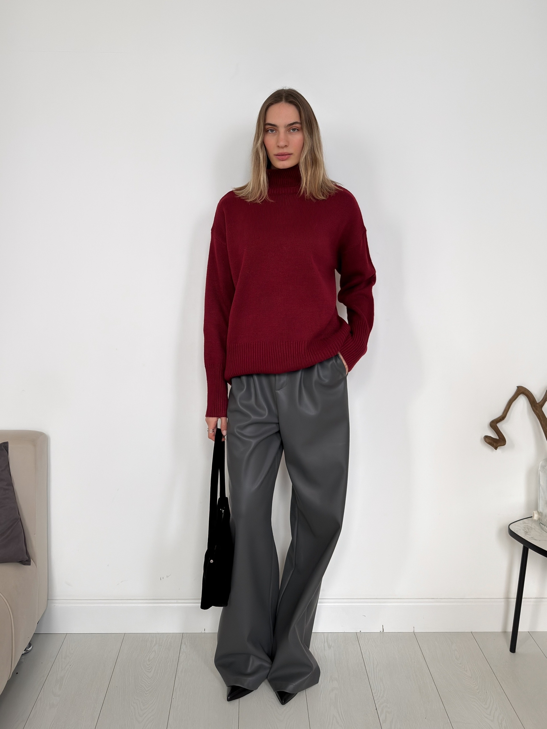 Джемпер NJ 20155 ворот рубчик