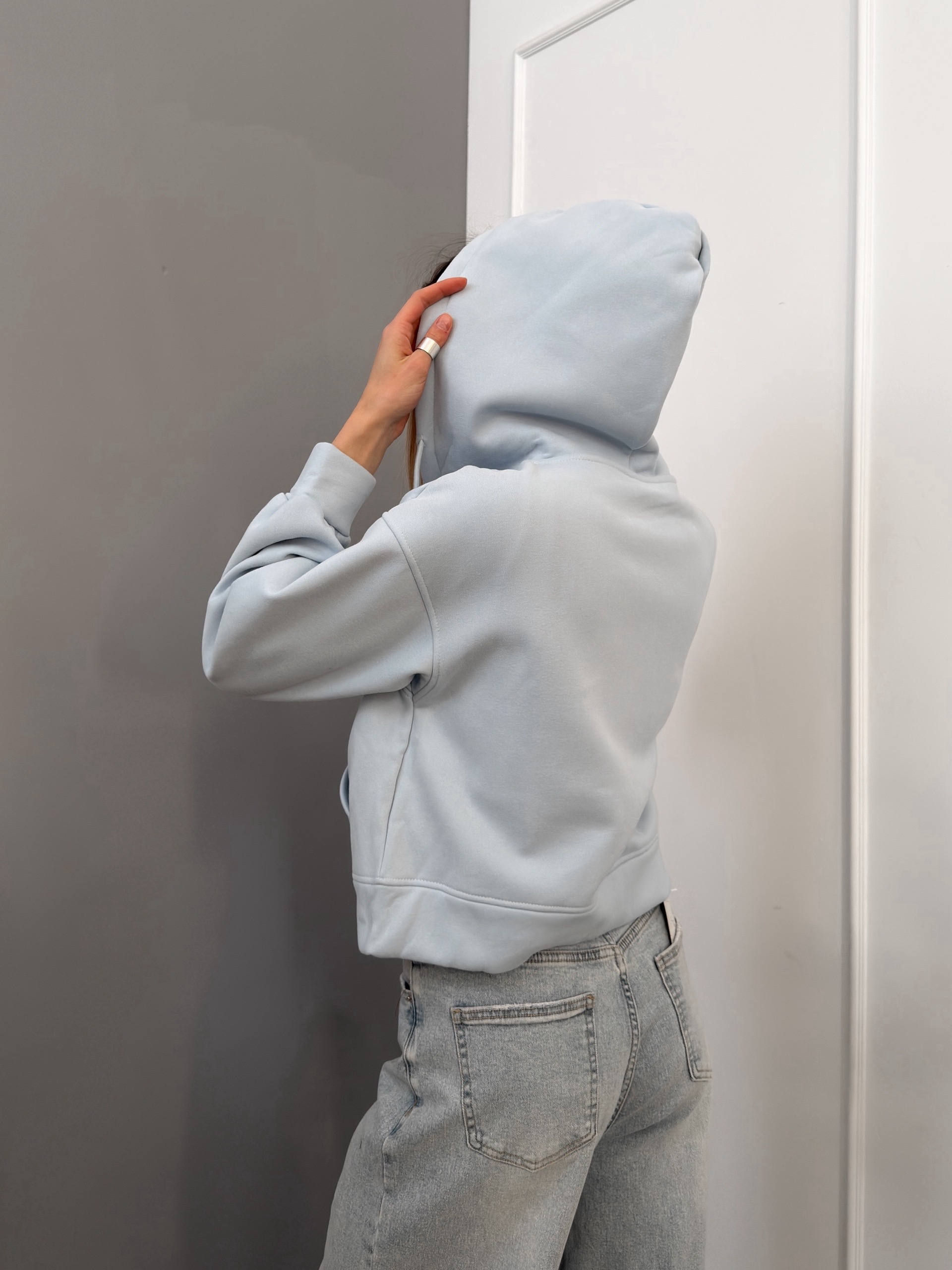 Худи W9095-1 на молнии флис