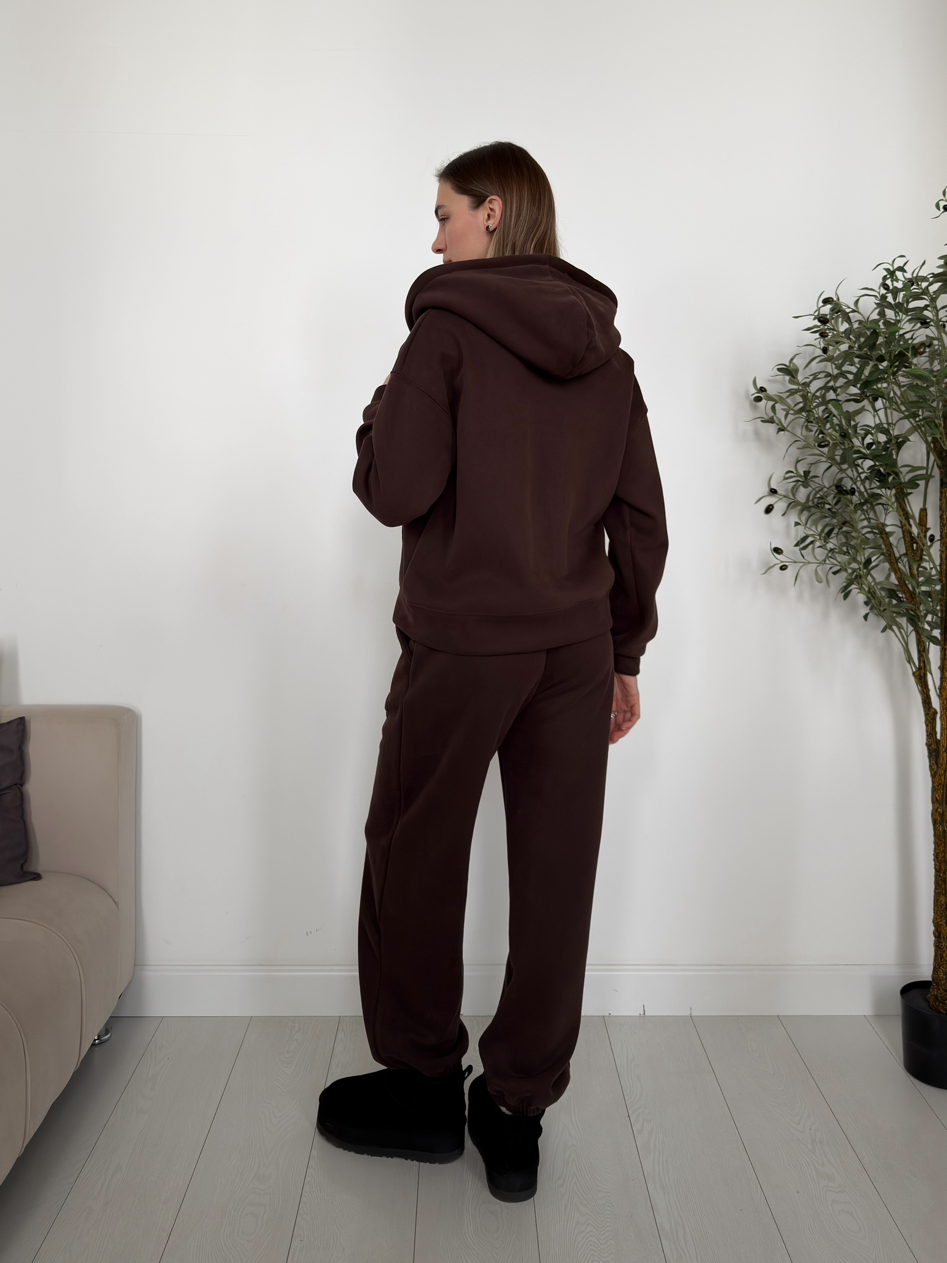 Костюм Korea 6508 худи+джогеры флис