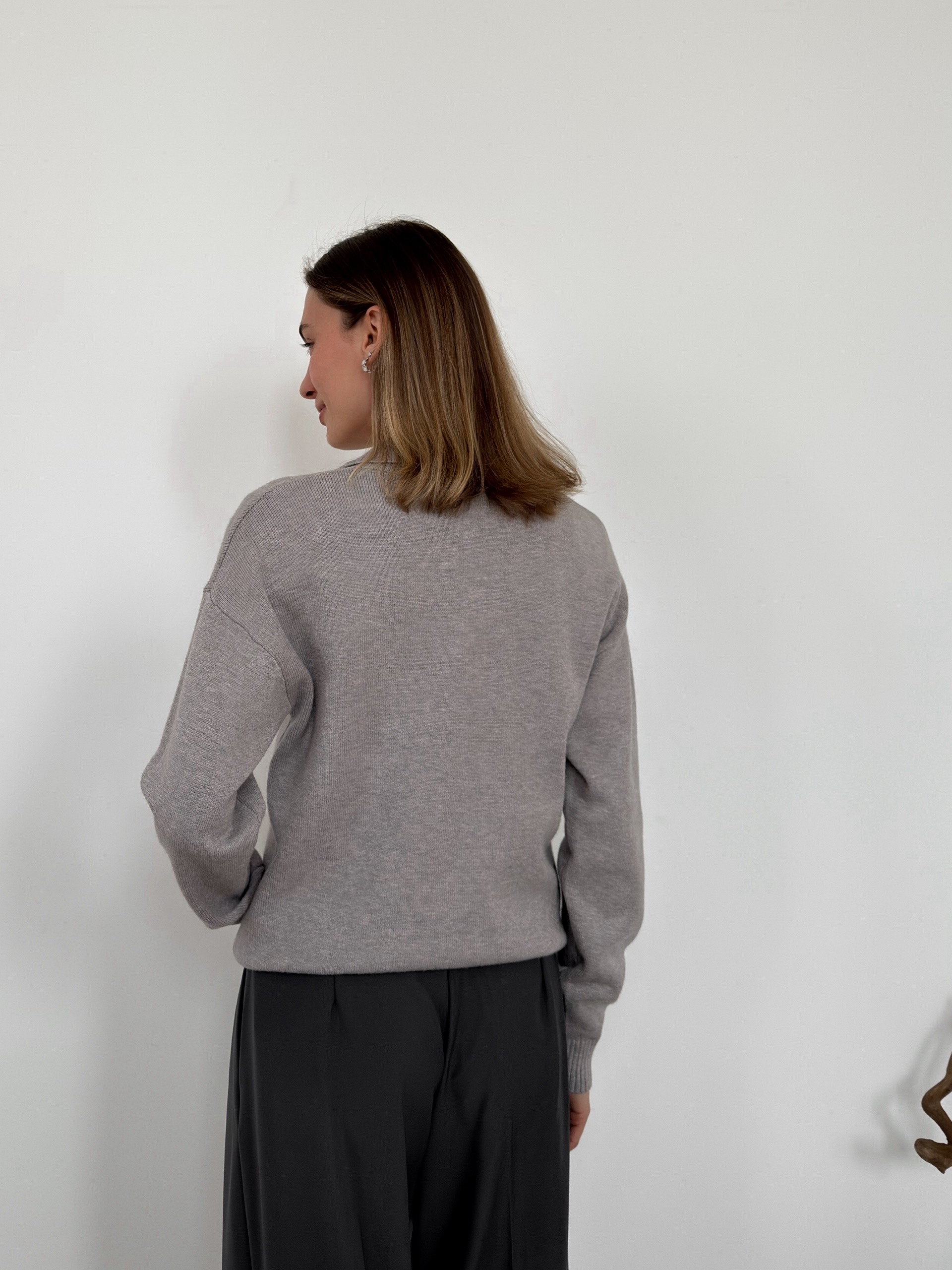 Джемпер Korea z1007 поло на замке