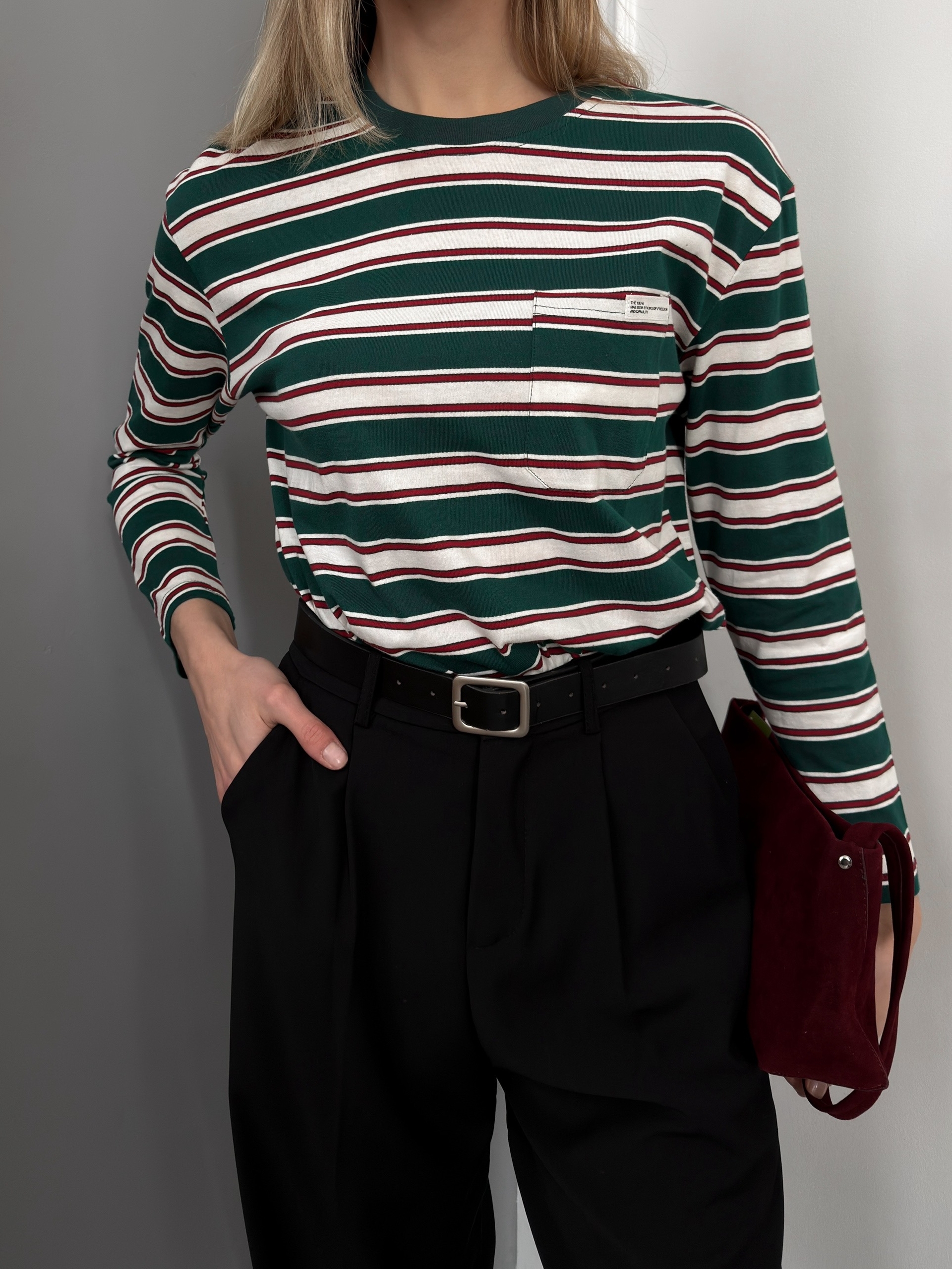 Лонгслив ROOM 25507 полоска плечи