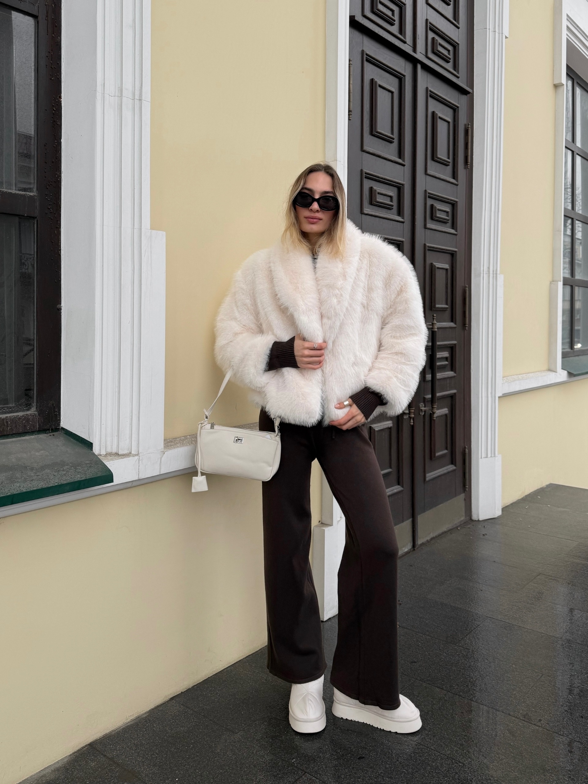 Шуба Xuancai короткая на кнопке