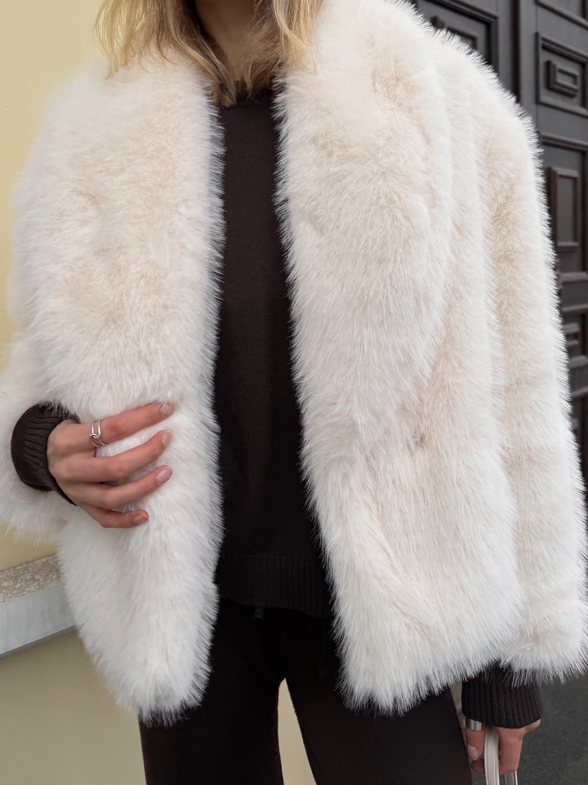 Шуба Xuancai короткая на кнопке