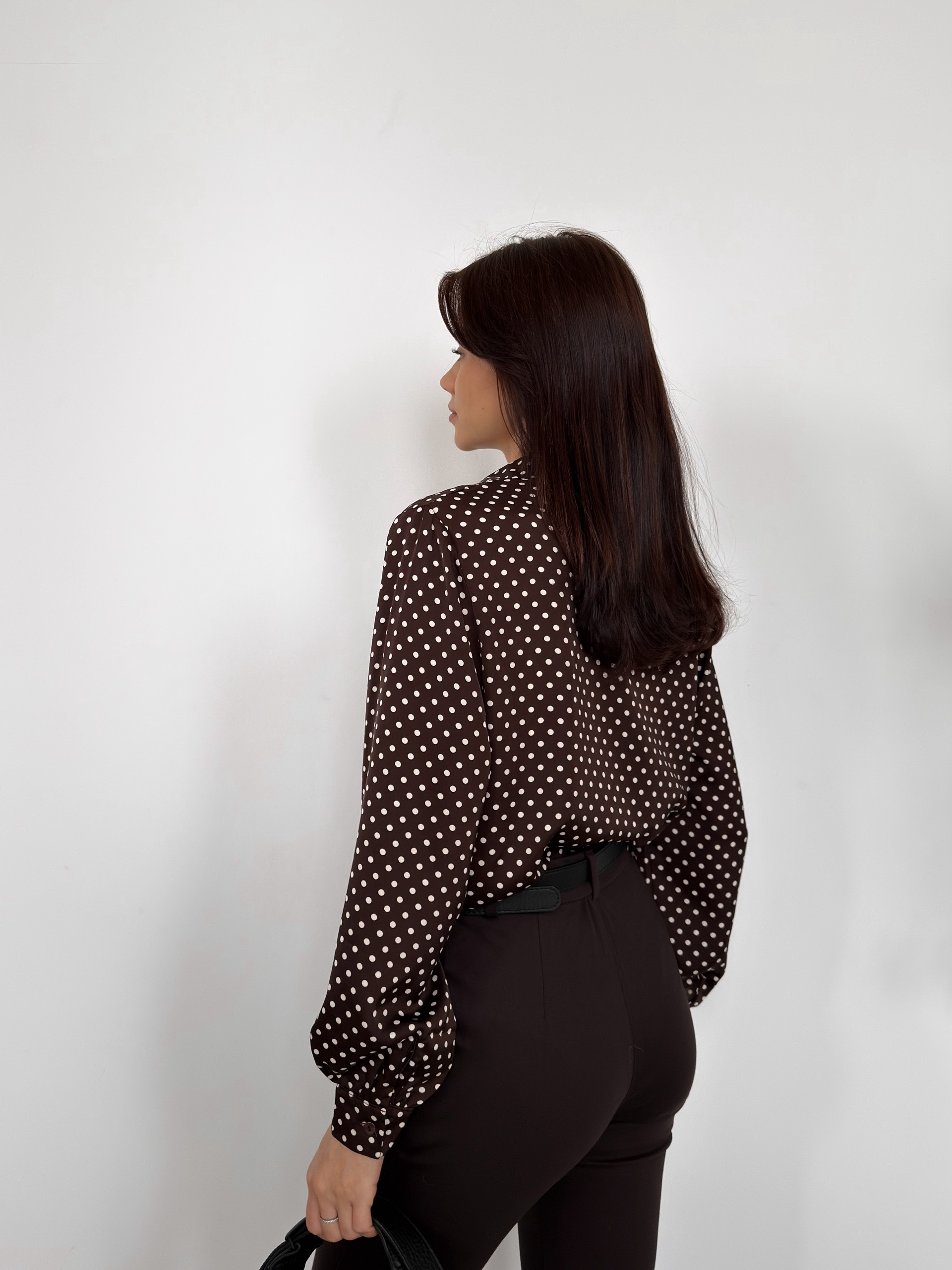 Рубашка dress code горох шелк 1010