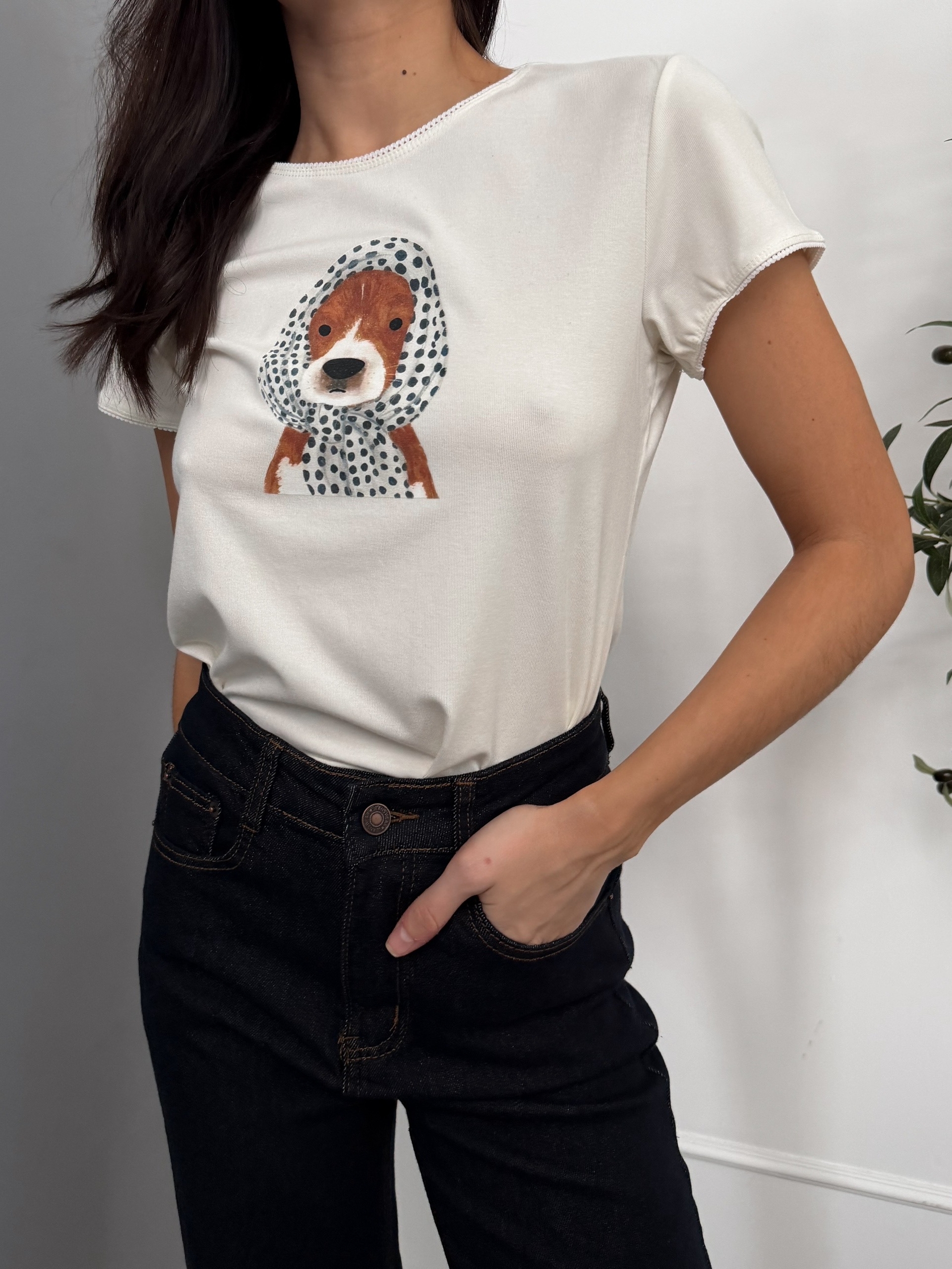 Футболка собака в платке 250451