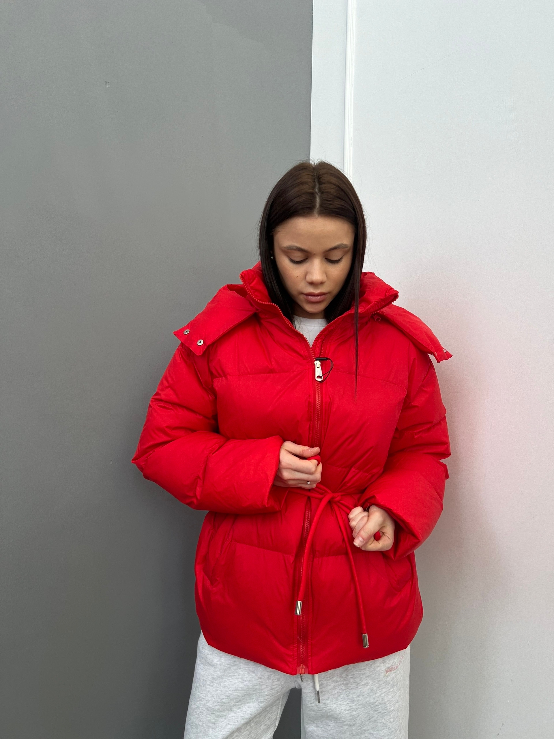 Куртка W 5983 с пояском